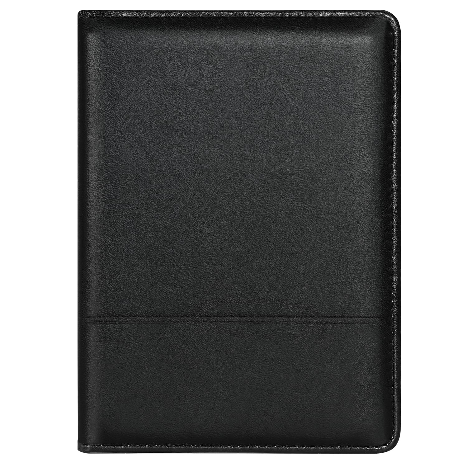 Professional A5 Leather Padfolio Portfolio Binder - 5 x 8 Legal Writing Pad & Document Organizer for Business, Office, Meetings - Perfect for Men & Women (Black) - Ideal for Corporate Gifts, Job Interviews & Executive Presentations