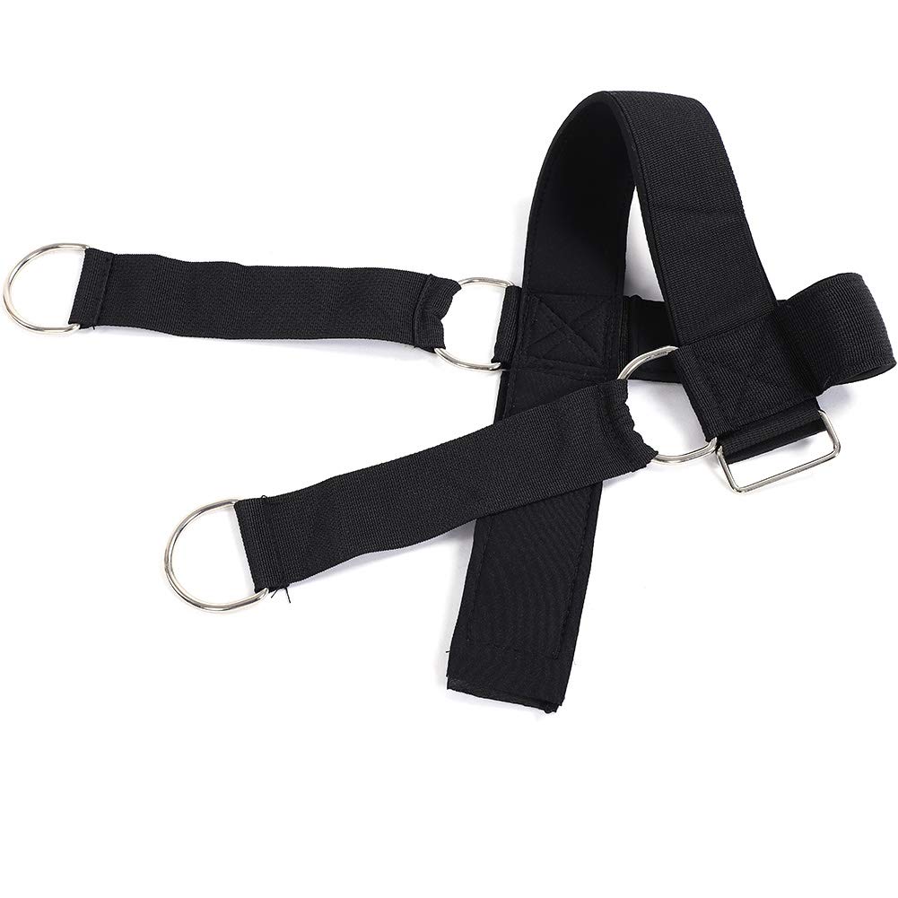 Neck Training Harness for Weight Lifting - Adjustable Nylon Head & Neck Strap for Strength Training, Fitness & Gym Workouts - Perfect for Football, Wrestling & MMA Athletes
