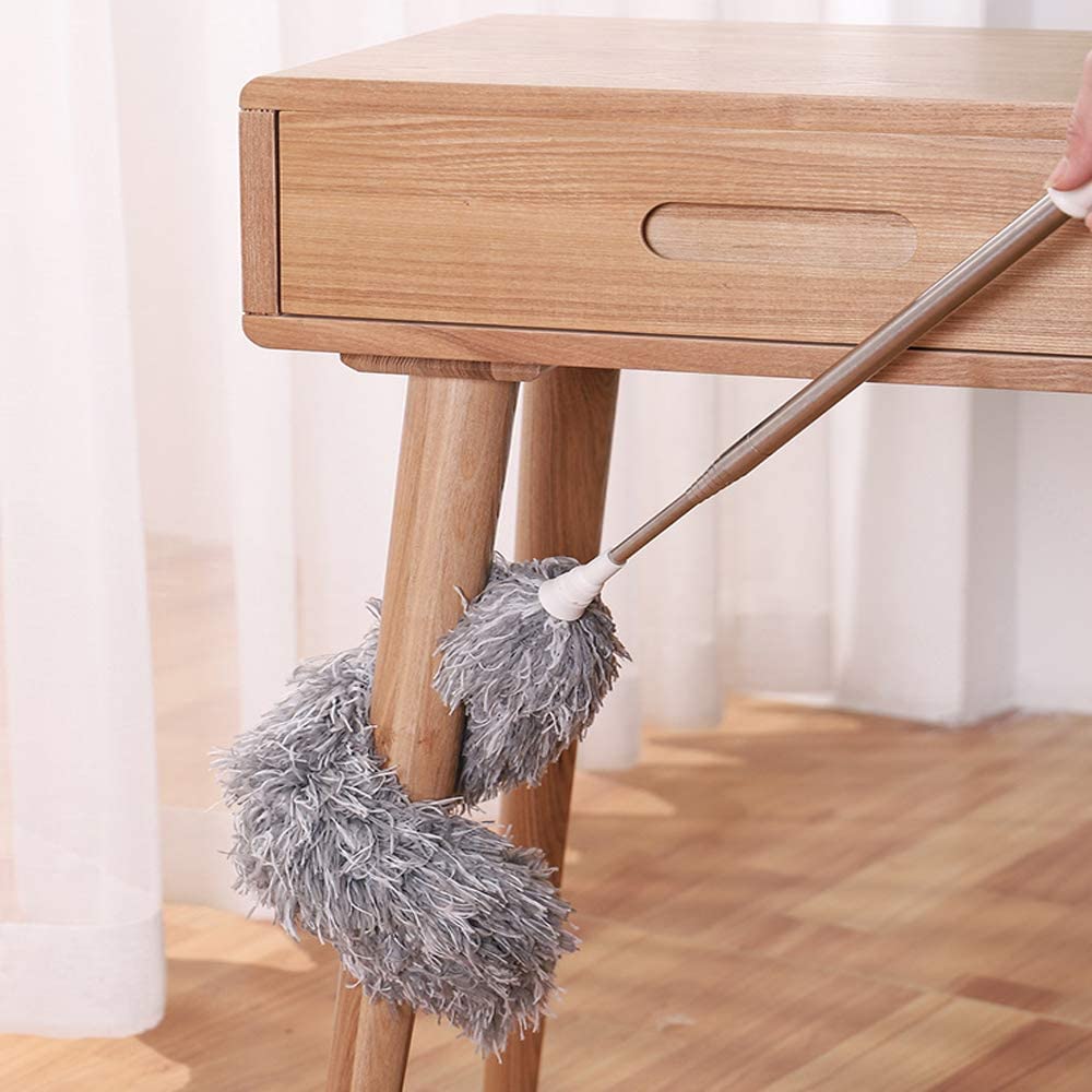 Premium Microfiber Floor Mop with Telescopic Handle - Wet & Dry Dual-Use Cleaning Mop for Hardwood, Tile & Laminate Floors - Easy Home & Office Cleaning Solution (1-Pack) | Ideal for Daily Floor Maintenance, Spill Cleanup & Deep Cleaning