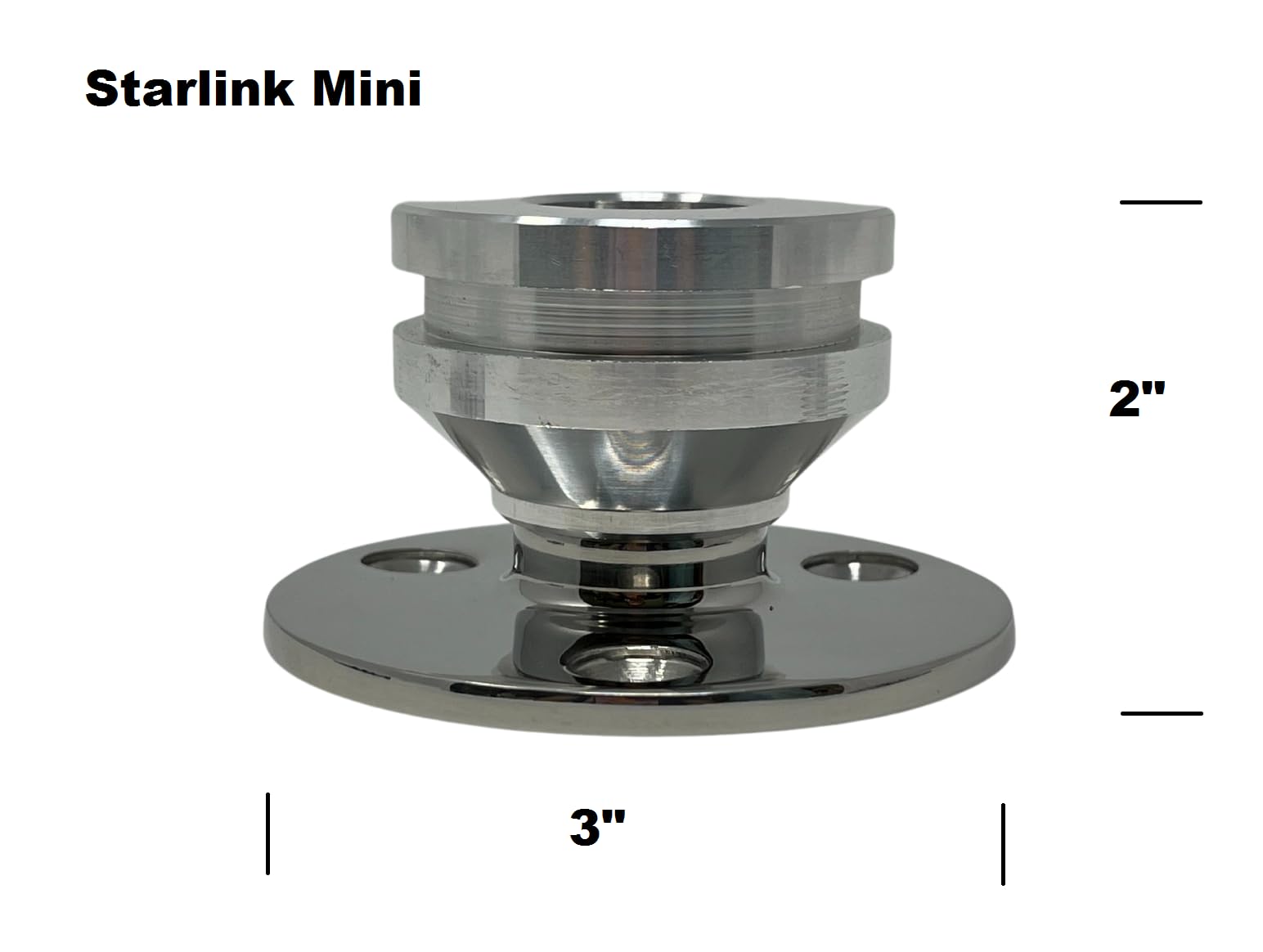 Starlink Mini Antenna Marine-Grade Fixed Mount - Heavy Duty Flat Dish Base for Boats, Yachts, Sailboats & Trawlers (LM-SMINI-FX) | Weatherproof Satellite Internet Solution for Offshore Cruising & Marine Adventures