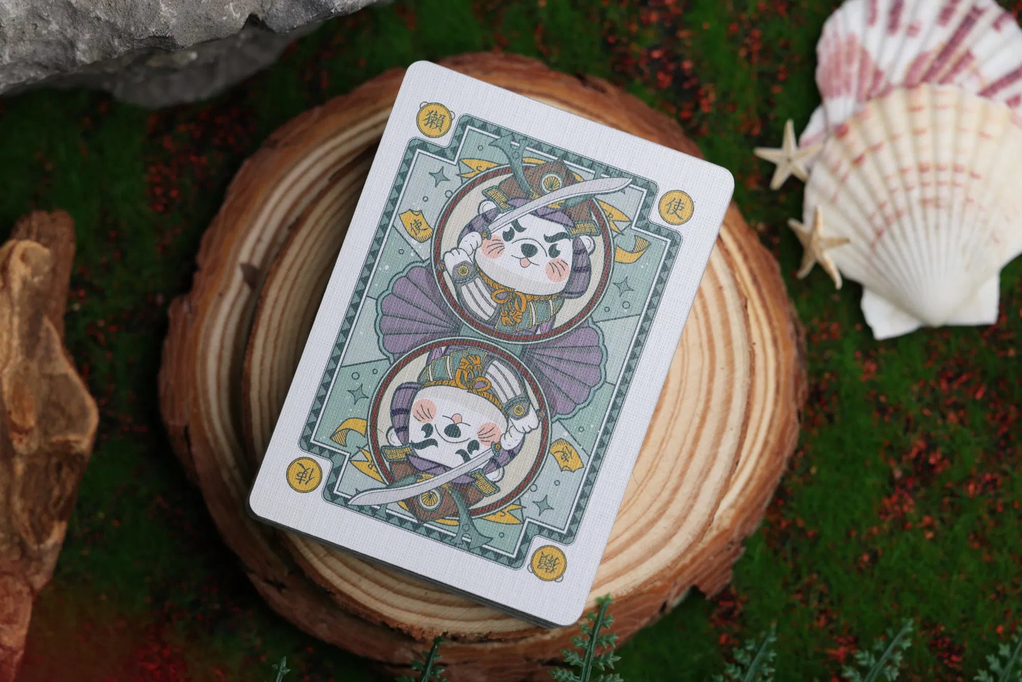 Premium Samurai Otter Mizu Playing Cards - Waterproof & Durable for Poker, Magic Tricks, and Collectors - Perfect for Game Nights, Travel, and Gifts