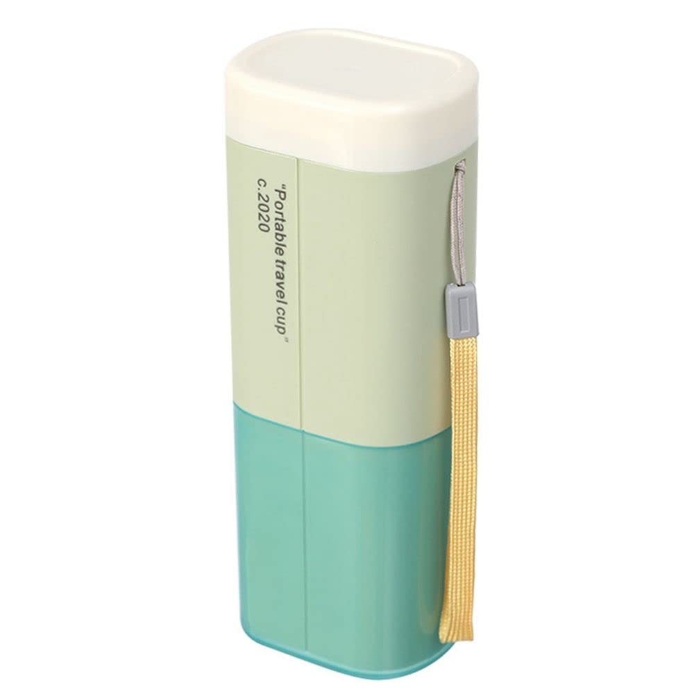Portable Toothbrush Holder Case - Travel Toothbrush Storage Box for Bathroom & Outdoor Use - Green Toothbrush Organizer for Camping, Gym, and Home Accessories