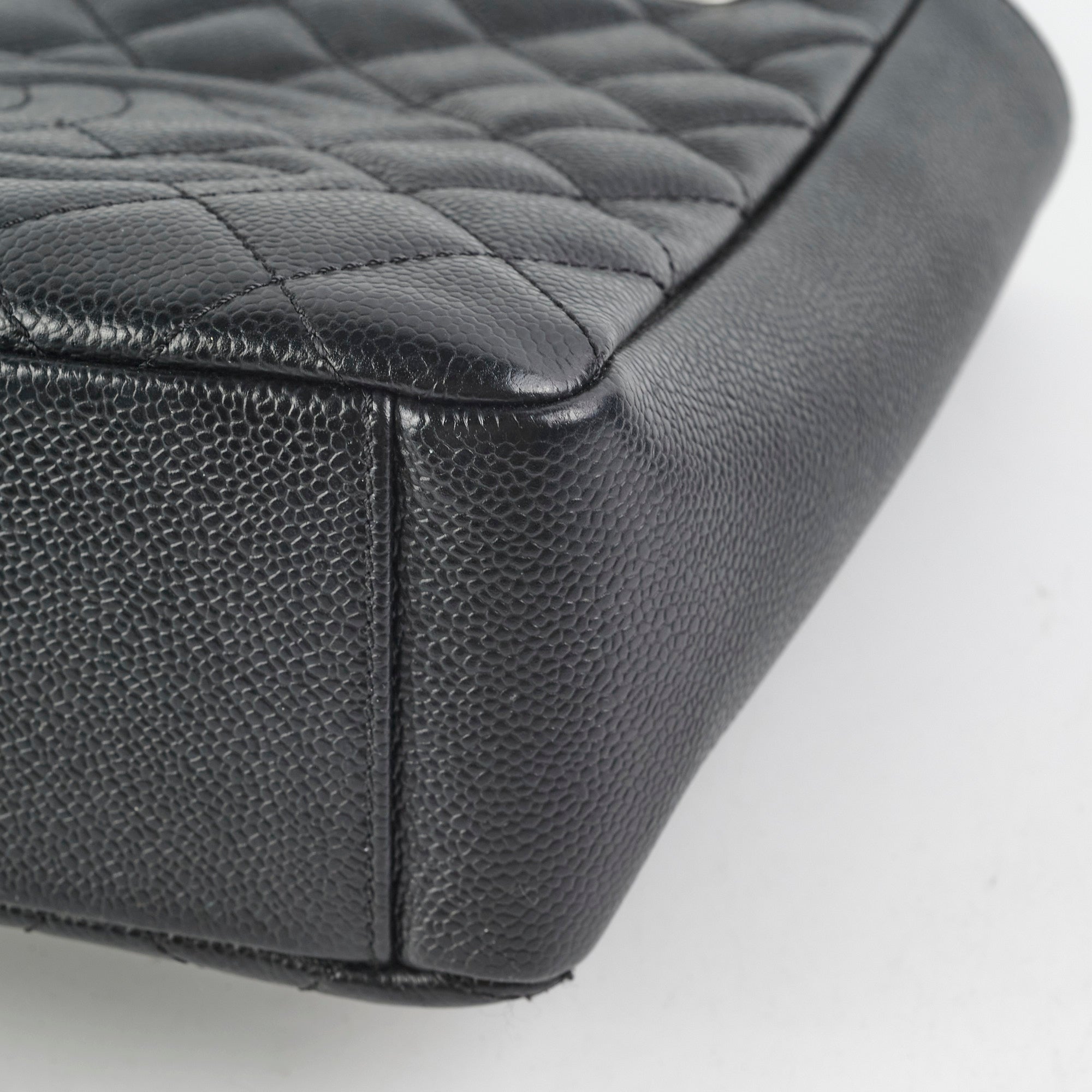 Chanel Caviar PST Petite Shopping Tote Bag - Luxury Black Leather Handbag for Women | Perfect for Work, Travel & Everyday Use