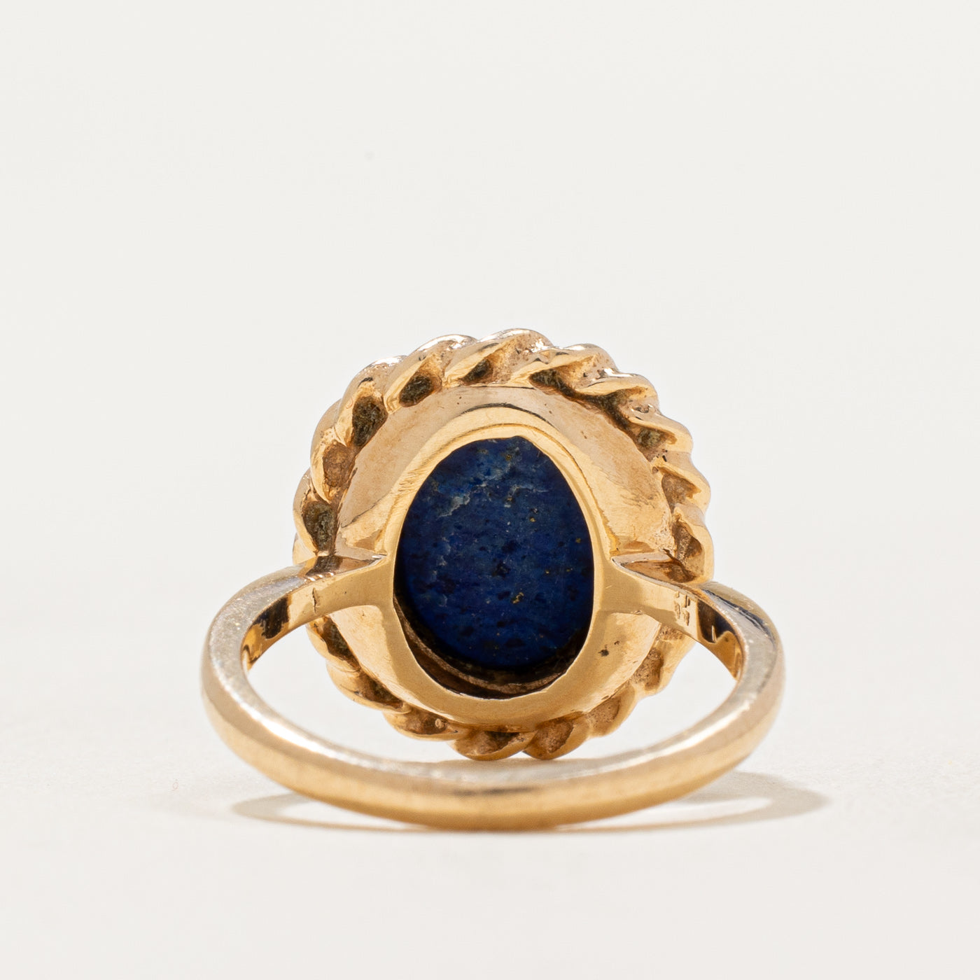 Lapis Lazuli Textured Ring - 1.75ct Genuine Stone - Size 2 - Handmade Boho Jewelry - Perfect for Meditation, Yoga & Spiritual Healing