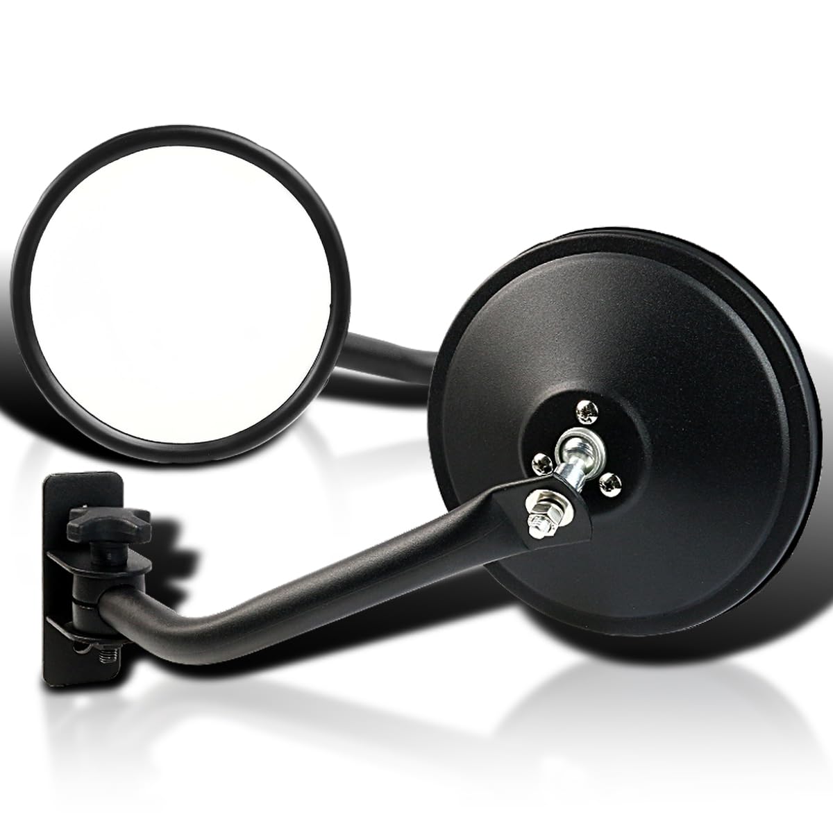 Spec-D Tuning Quick Release Side Mirrors for Jeep Wrangler TJ (1997-2006), JK (2007-2018), LJ (2004-2006), JKU (2007-2018) - Easy Installation & Off-Road Ready - Perfect for Trail Riding & Jeep Upgrades