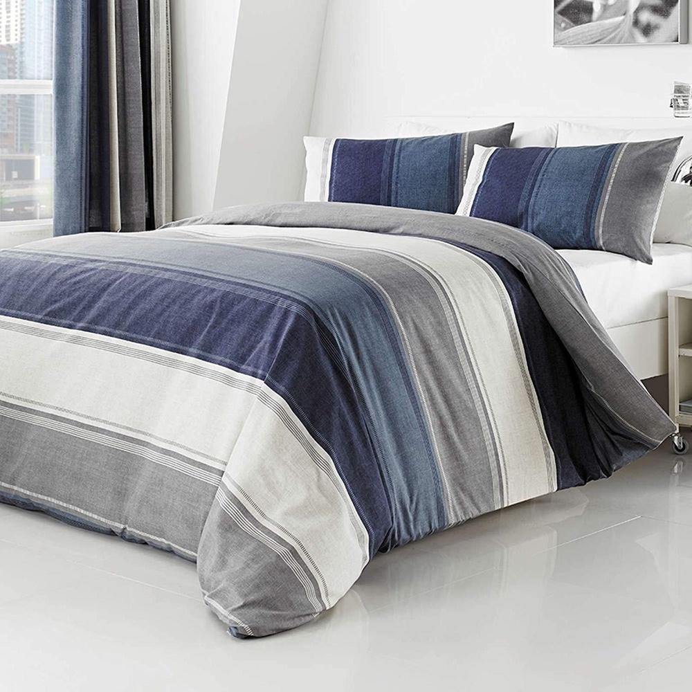 Premium Betley Duvet Cover Set - Soft & Breathable Blue Bedding Set for Queen/King Size (3-Piece) | Perfect for Master Bedroom, Guest Room & Vacation Homes