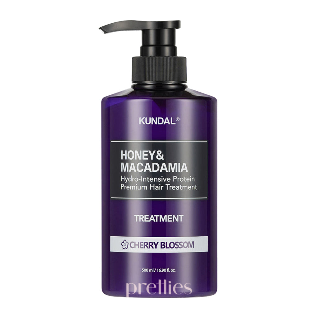 KUNDAL Honey & Macadamia Hair Treatment 500ml - Cherry Blossom Scent | Deep Conditioning for Dry & Damaged Hair | Salon-Quality Hair Mask for Shine & Softness | Perfect for Daily Use & Special Occasions
