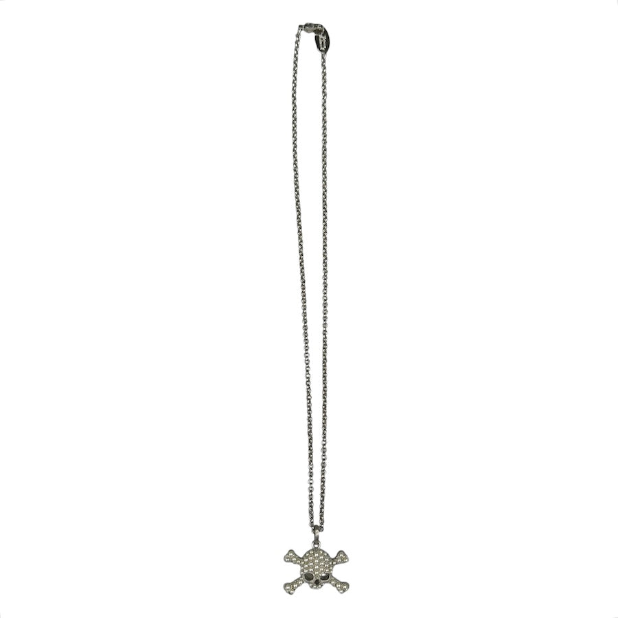 Vivienne Westwood Faux Pearl Skull Orb Necklace - Gothic Punk Jewelry for Women, Perfect for Halloween, Parties & Everyday Wear