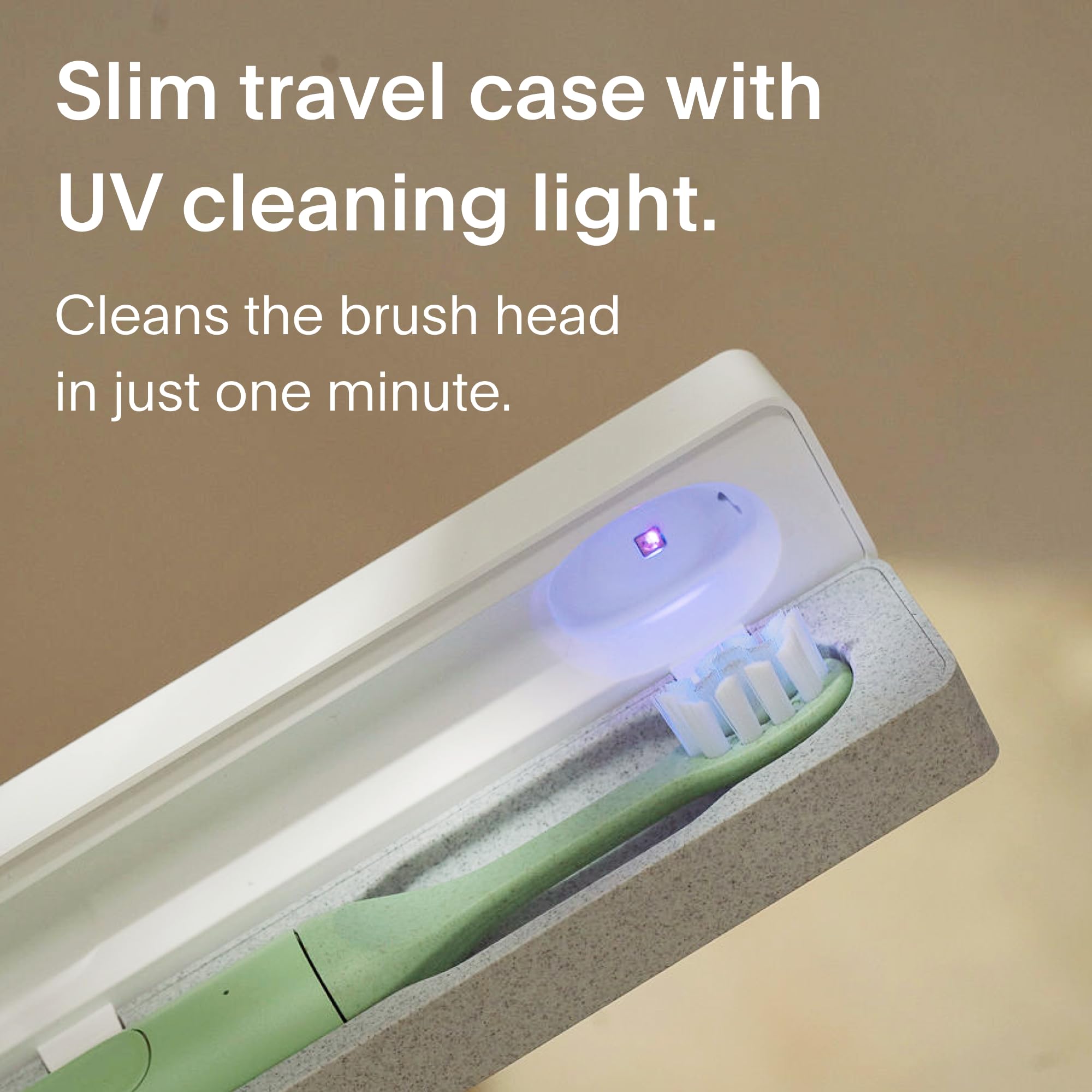 Eco-Friendly Electric Toothbrush for Adults - California Designed Slim Sonic Toothbrush with 40-Day Battery & Travel Case | Perfect for Home, Travel & Sustainable Oral Care Routine