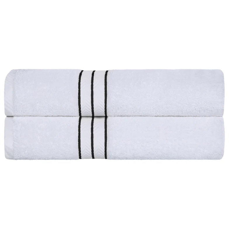 Premium Turkish Cotton Ultra Plush 2-Piece Bath Sheet Set - Super Absorbent & Soft Luxury Towels for Spa, Bathroom & Beach Use