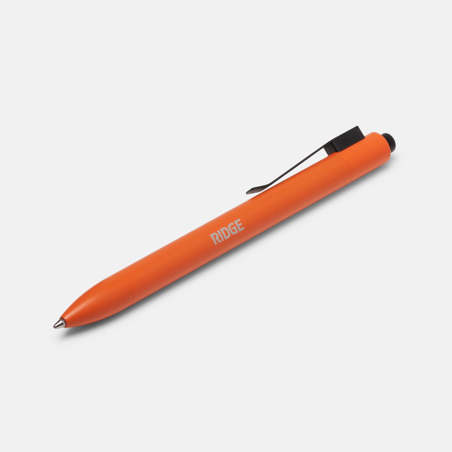 The Ridge Click Pen - Premium Titanium EDC Pen with Smooth Click Mechanism, Basecamp Orange - Perfect for Everyday Carry, Office Use, and Outdoor Adventures