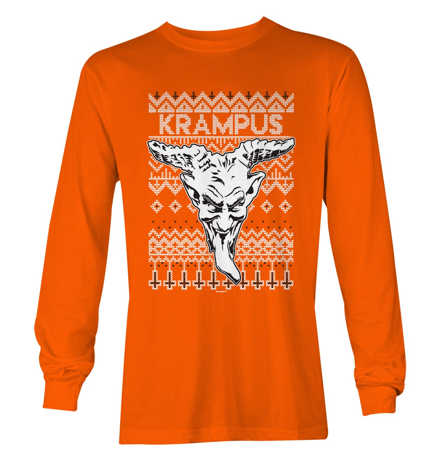 Haase Unlimited Krampus Ugly Christmas Sweater - Evil Wicked Holiday Long Sleeve Shirt for Men & Women - Perfect for Ugly Christmas Parties & Festive Gift Exchanges