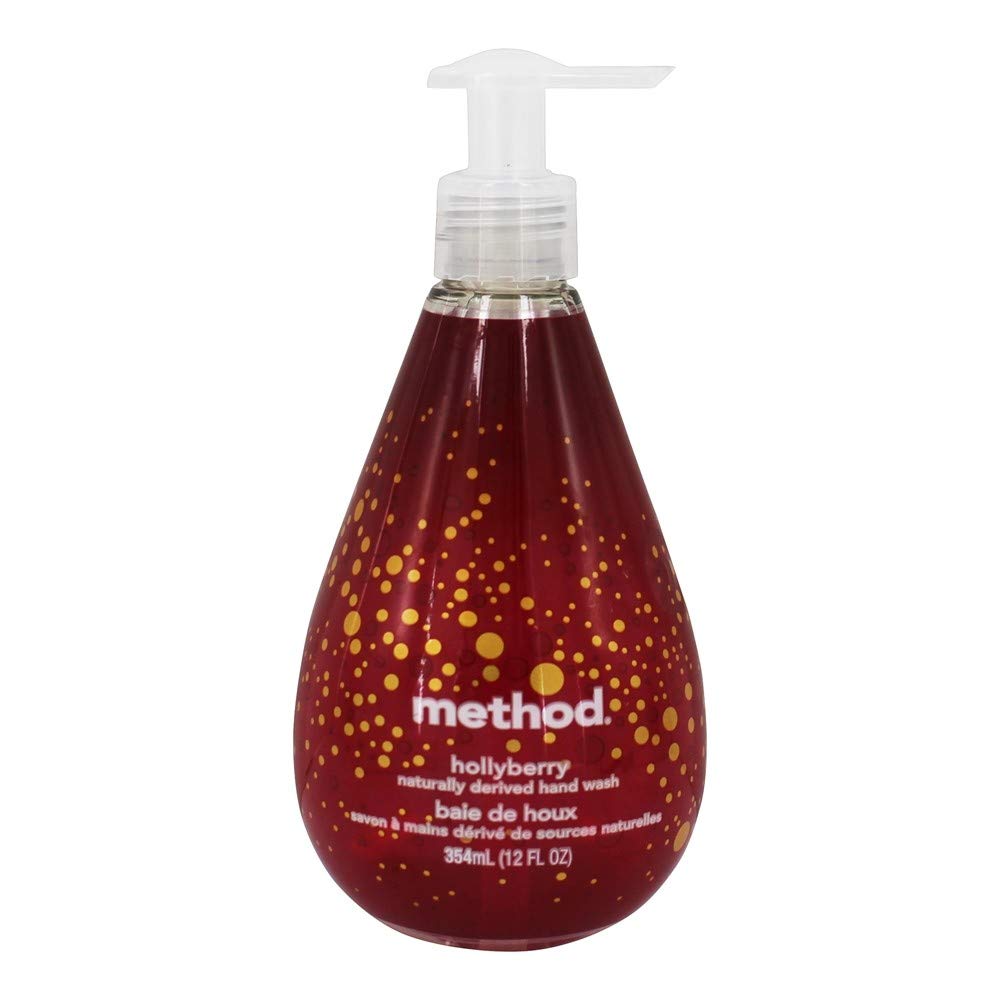 METHOD Hollyberry Gel Hand Soap - 12 fl oz (354 ml) | Natural & Moisturizing Hand Wash | Perfect for Kitchen, Bathroom & Office Use