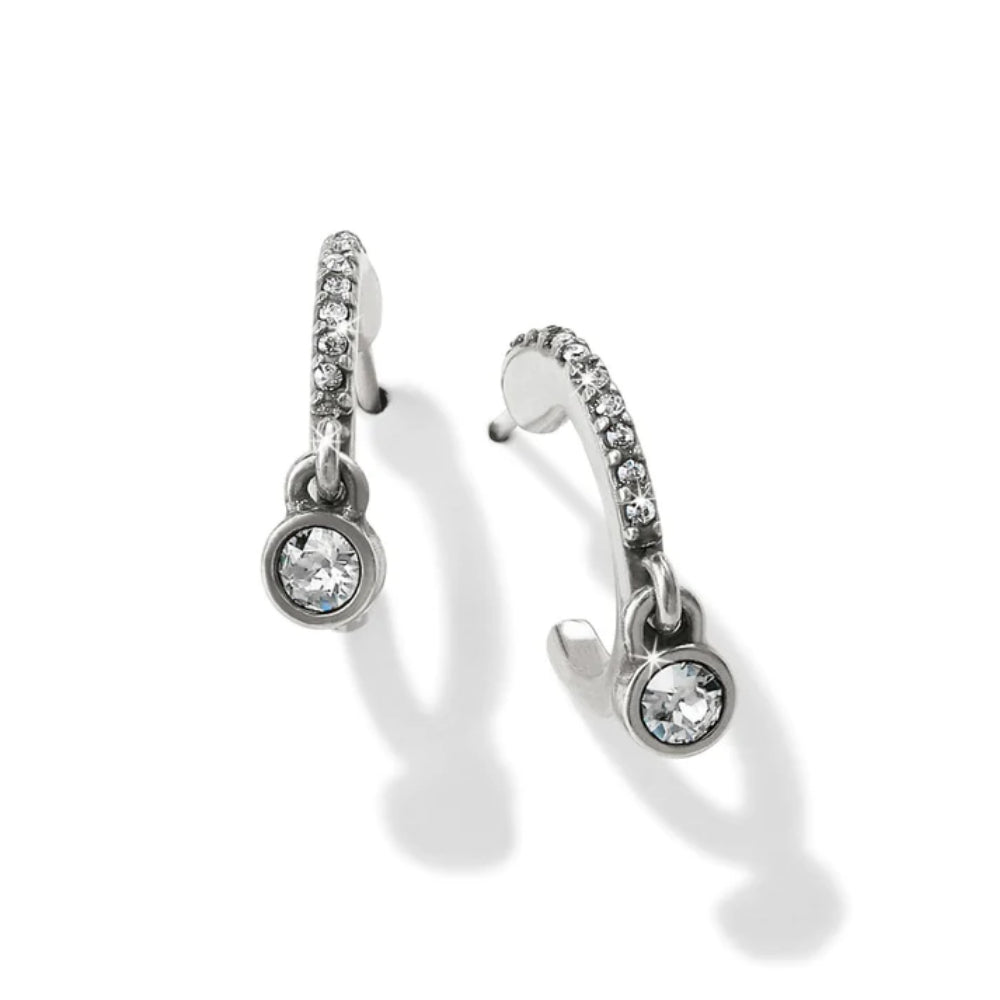 Brighton Illumina Lights Allure Hoop Earrings - Sterling Silver Sparkling Hoop Earrings for Women | Perfect for Parties, Weddings & Everyday Elegance