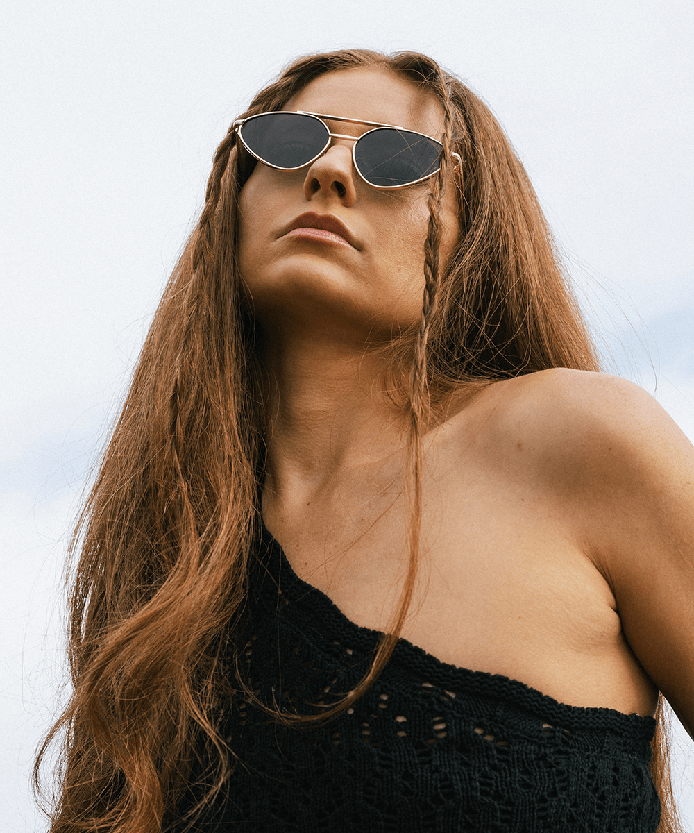 Stylish Stevie Cat Eye Sunglasses for Women - UV Protection, Retro Fashion - Perfect for Beach, Driving & Outdoor Activities