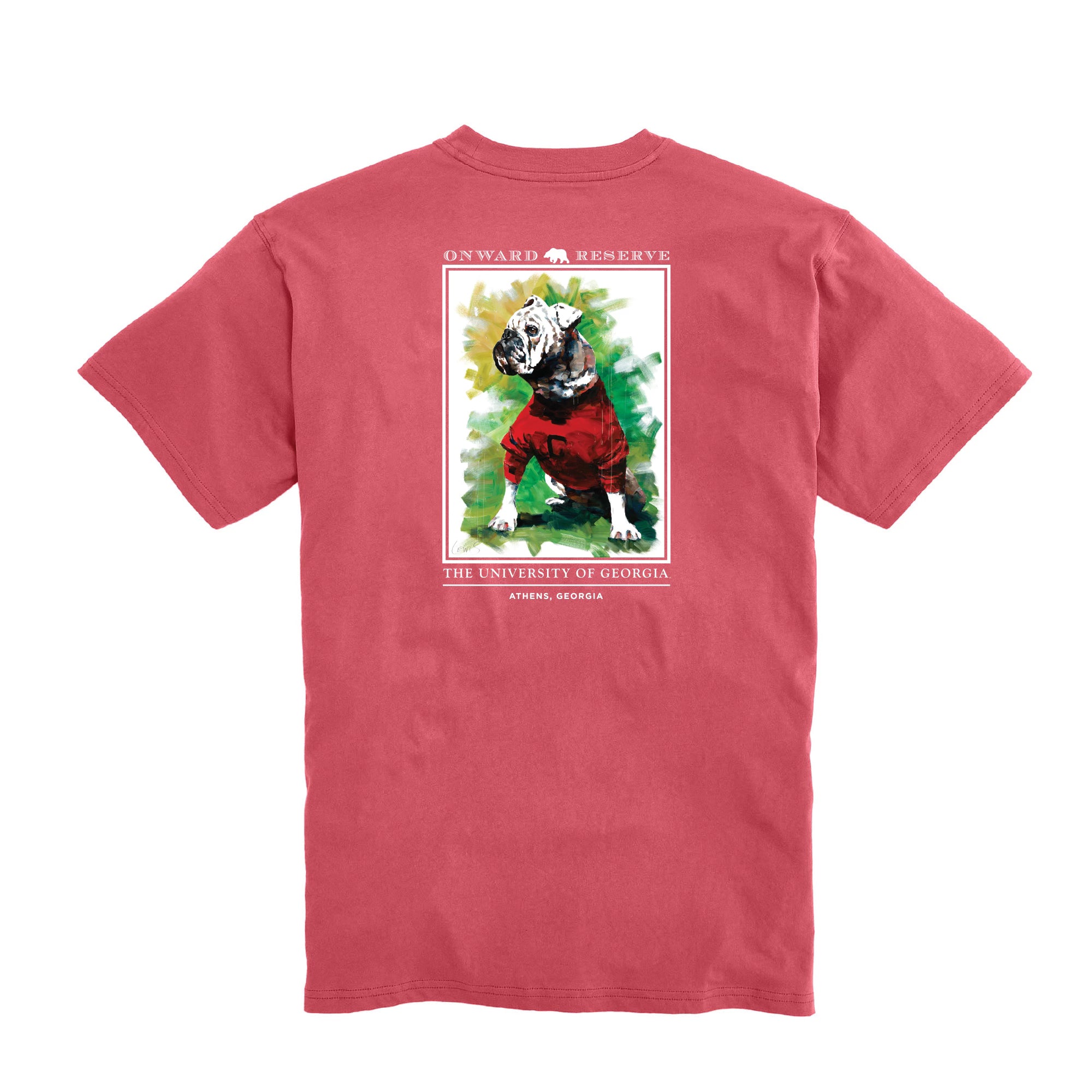 Lewis UGA #1 Tee - Georgia Bulldogs Fan T-Shirt for Men & Women - Comfortable Cotton Shirt for Game Day, Tailgating & College Spirit