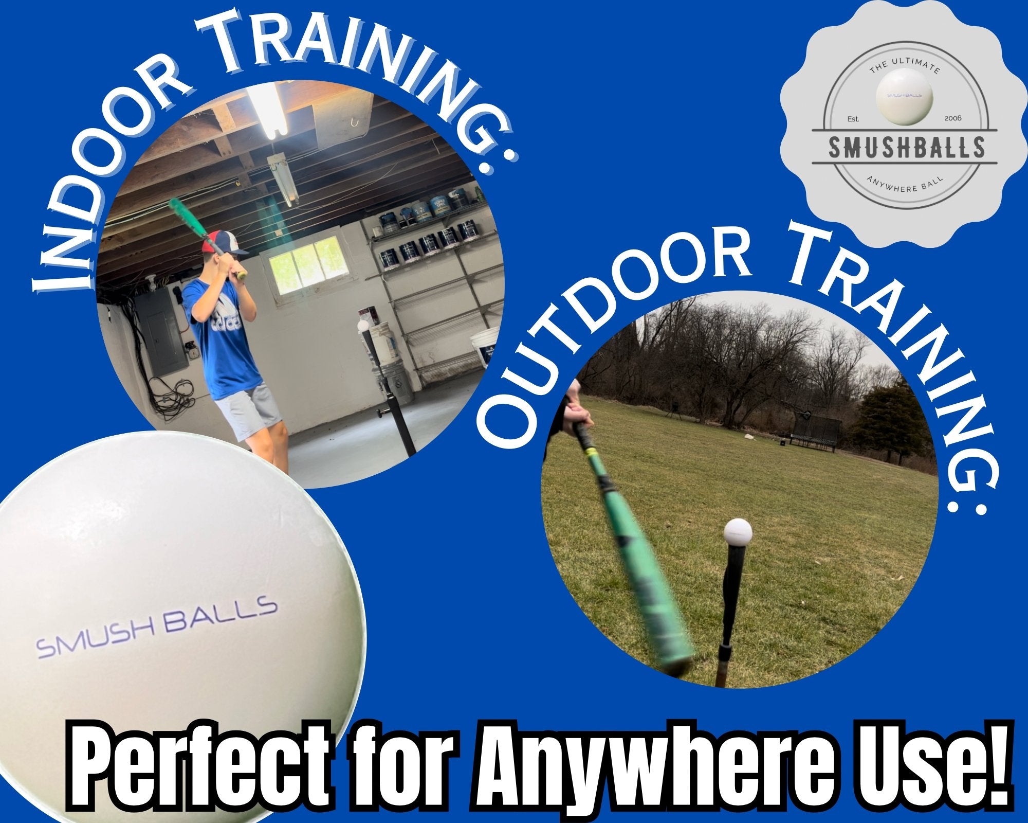 Smushballs - Soft Practice Balls for Sports Training & Stress Relief - Perfect for Baseball, Softball, Yoga & Office Stress Relief