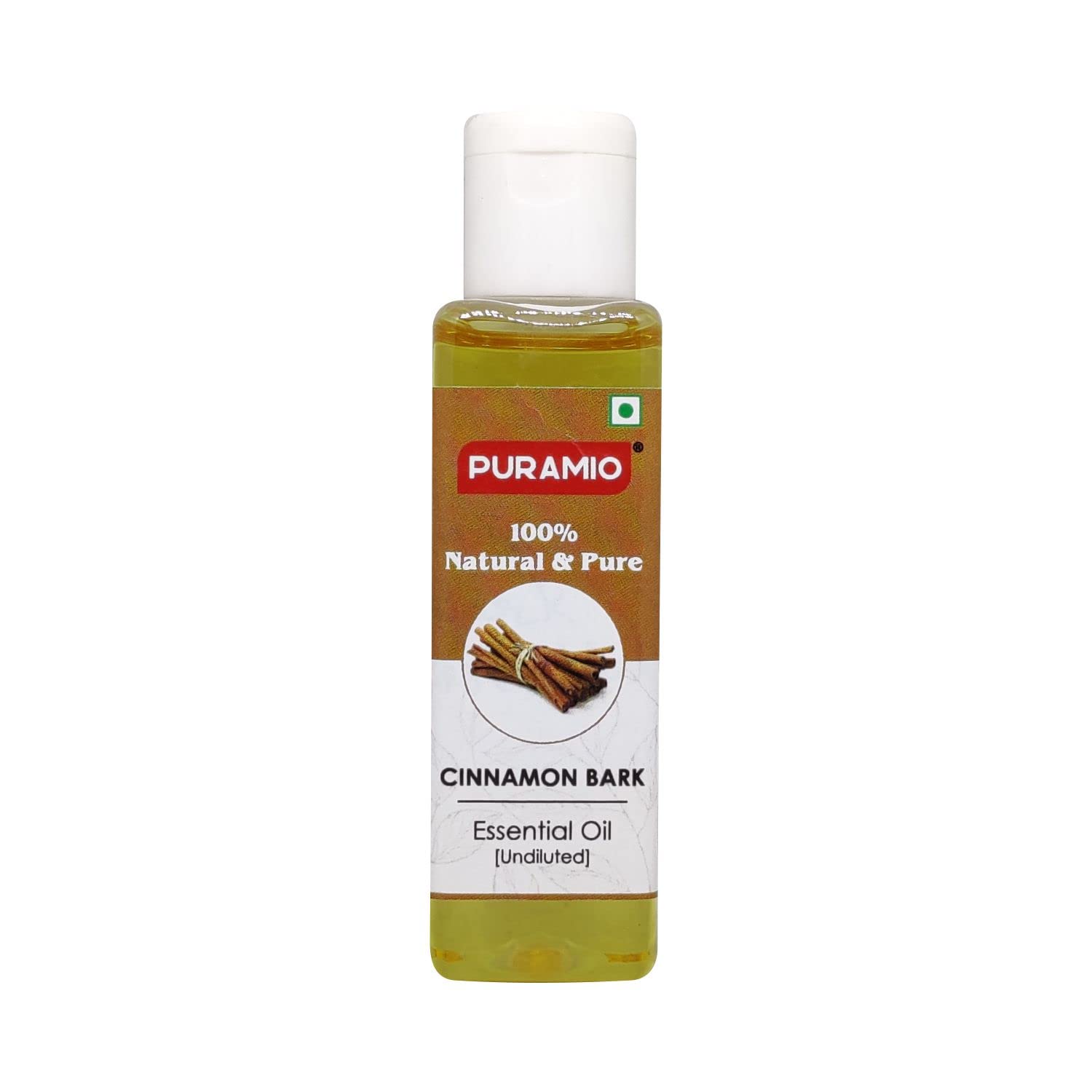 Puramio 100% Pure & Natural Cinnamon Bark Essential Oil (30ml) - Undiluted, Therapeutic Grade for Aromatherapy, Diffusers & DIY Skincare