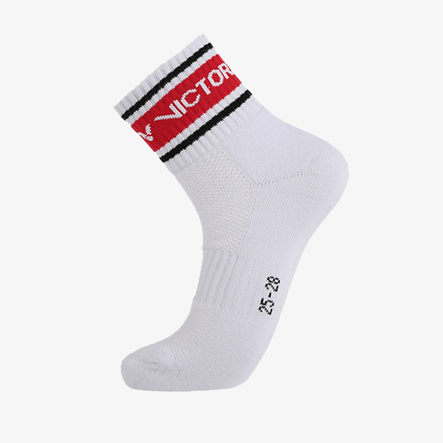 Victor Men's Sports Socks SK154 D - Breathable Athletic Socks for Running, Gym & Workout - Red Performance Socks for Active Men - Perfect for Jogging, Basketball & Daily Wear