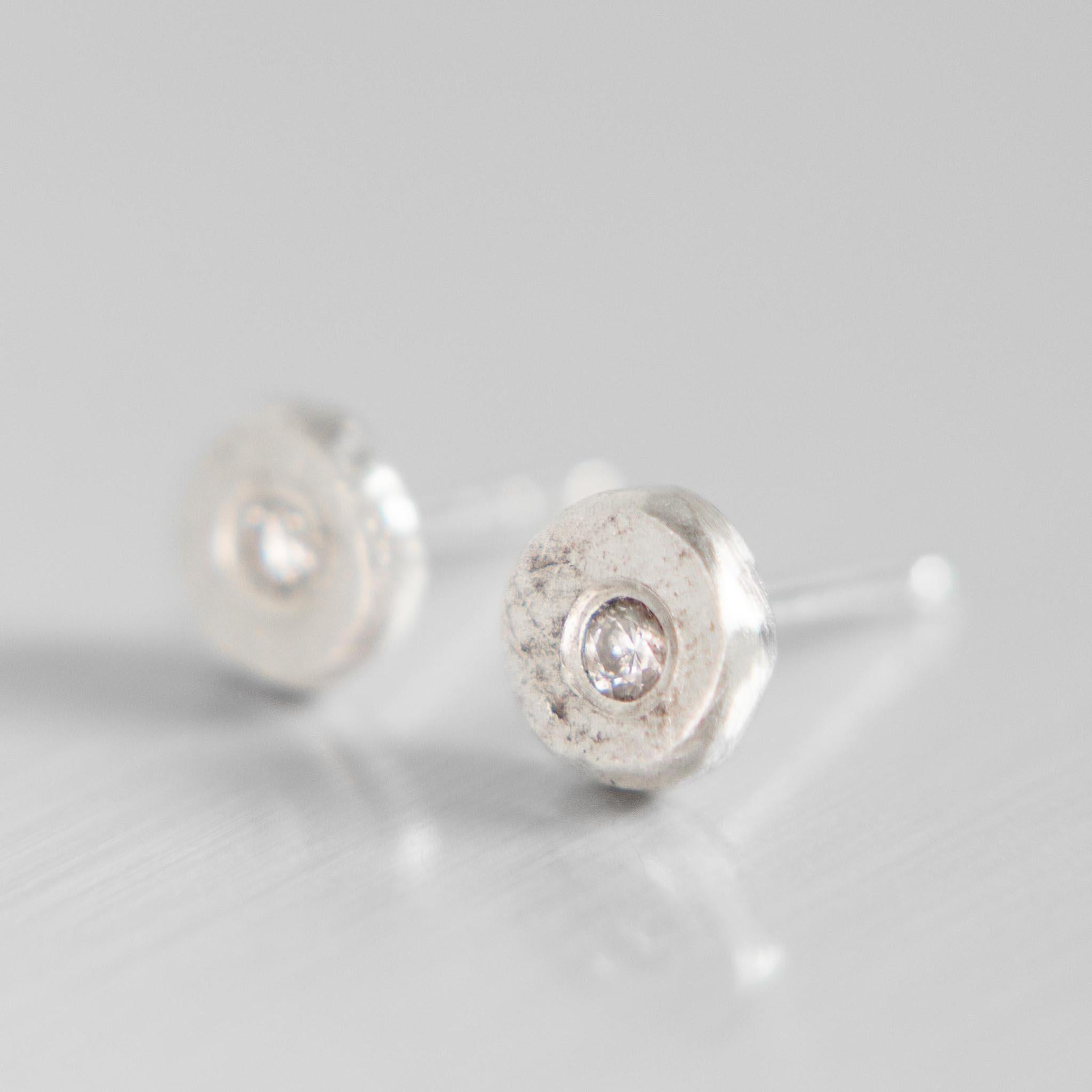 Sterling Silver Pebble Stud Earrings for Women - Minimalist & Elegant Jewelry for Everyday Wear, Gifts, and Special Occasions