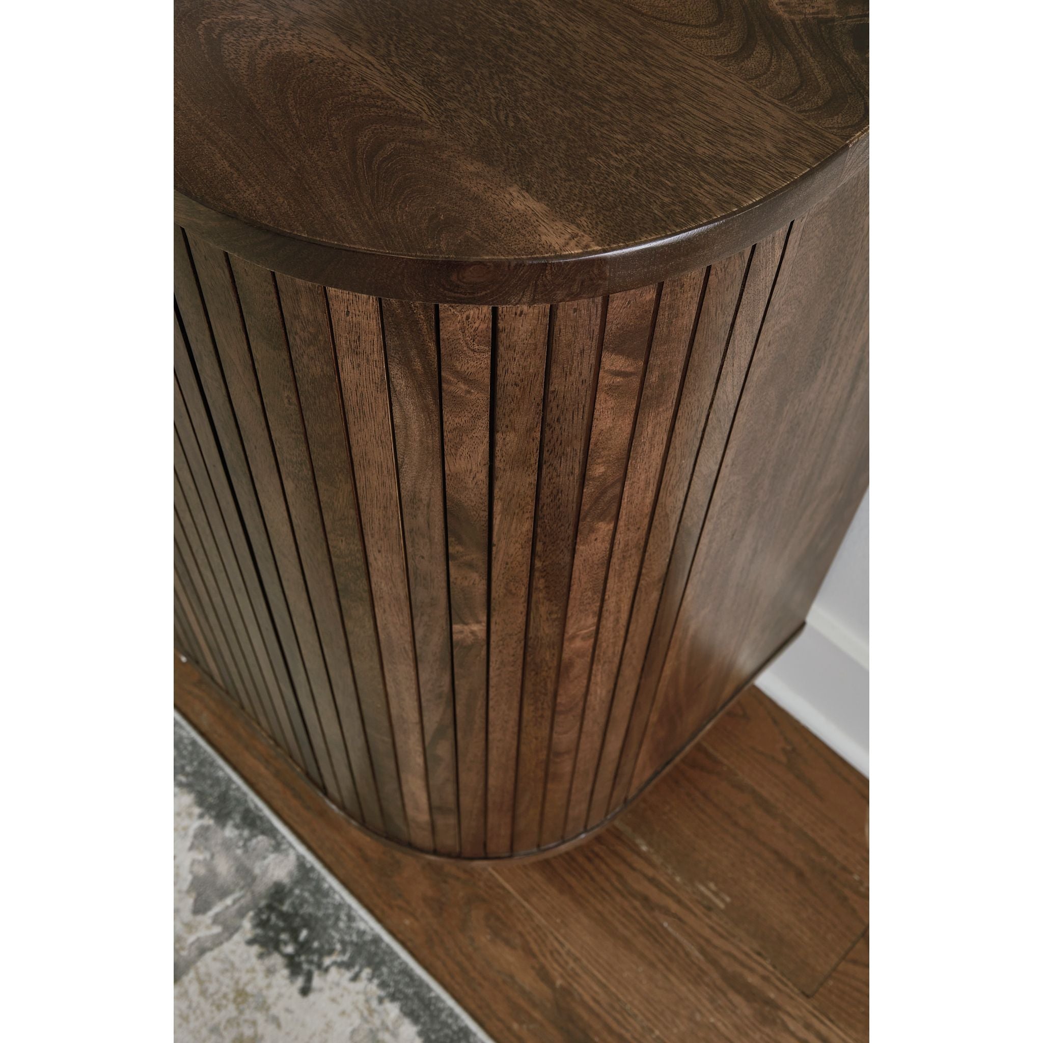 Amickly Dark Brown Accent Cabinet - Stylish Storage for Living Room, Bedroom, or Entryway
