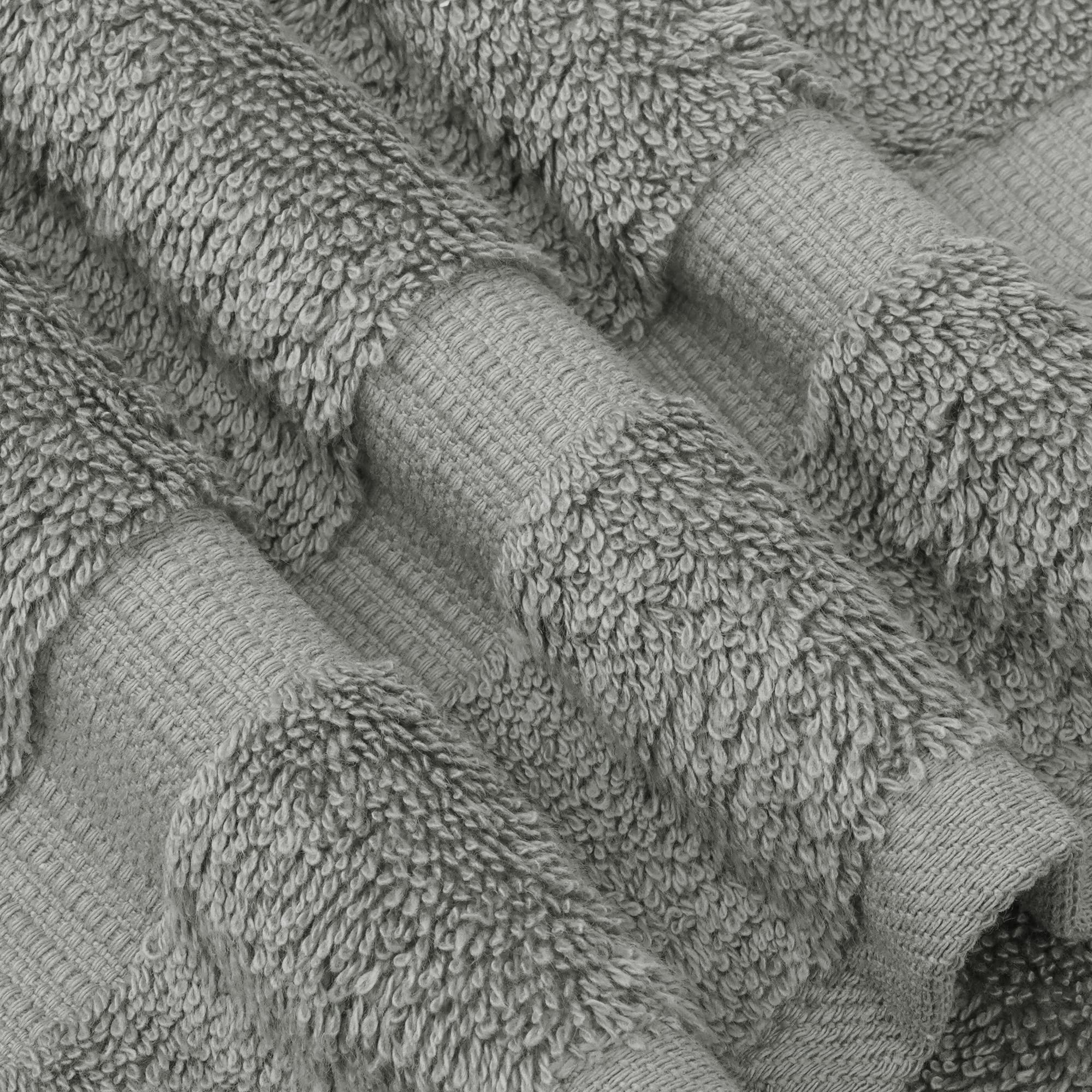 Premium Turkish Cotton Bath Towels Set of 4 - Super Absorbent & Quick Dry - Soft Luxury Towels for Spa, Beach & Gym (Gray) - Chakir Turkish Linens