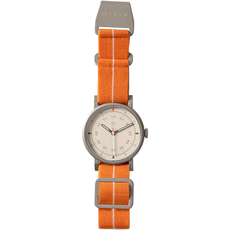 Luxury Maven 34mm Women's Swiss Automatic Watch with Parachute Strap & Scratch-Resistant Sapphire Crystal - Perfect for Business, Formal Events & Everyday Elegance
