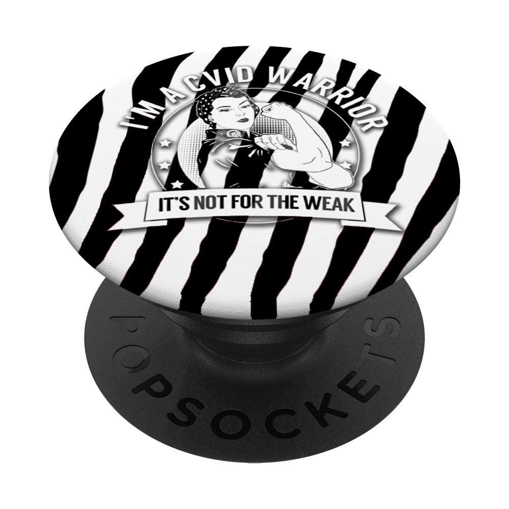 Anti-Slip CVID Warrior PopSockets Phone Grip & Stand - Expandable Phone Holder for iPhone, Samsung, Tablets - Perfect for Workouts, Commuting & Hands-Free Video Calls