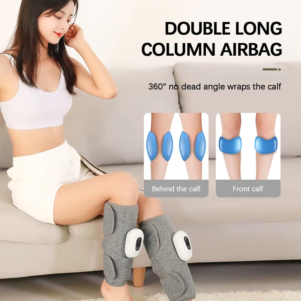 Electric Foot and Calf Massager for Muscle Relaxation - Rejuvenating Leg Massage Machine for Pain Relief & Circulation - Perfect for Home Use, Post-Workout Recovery & Office Relaxation