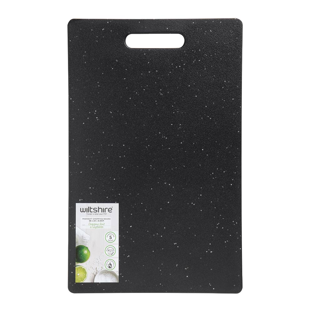 Premium Midnight Black Wooden Chopping Board - Durable & Stylish Cutting Board for Kitchen, Meat, Vegetables - Perfect for Home Cooking, BBQ, and Food Prep