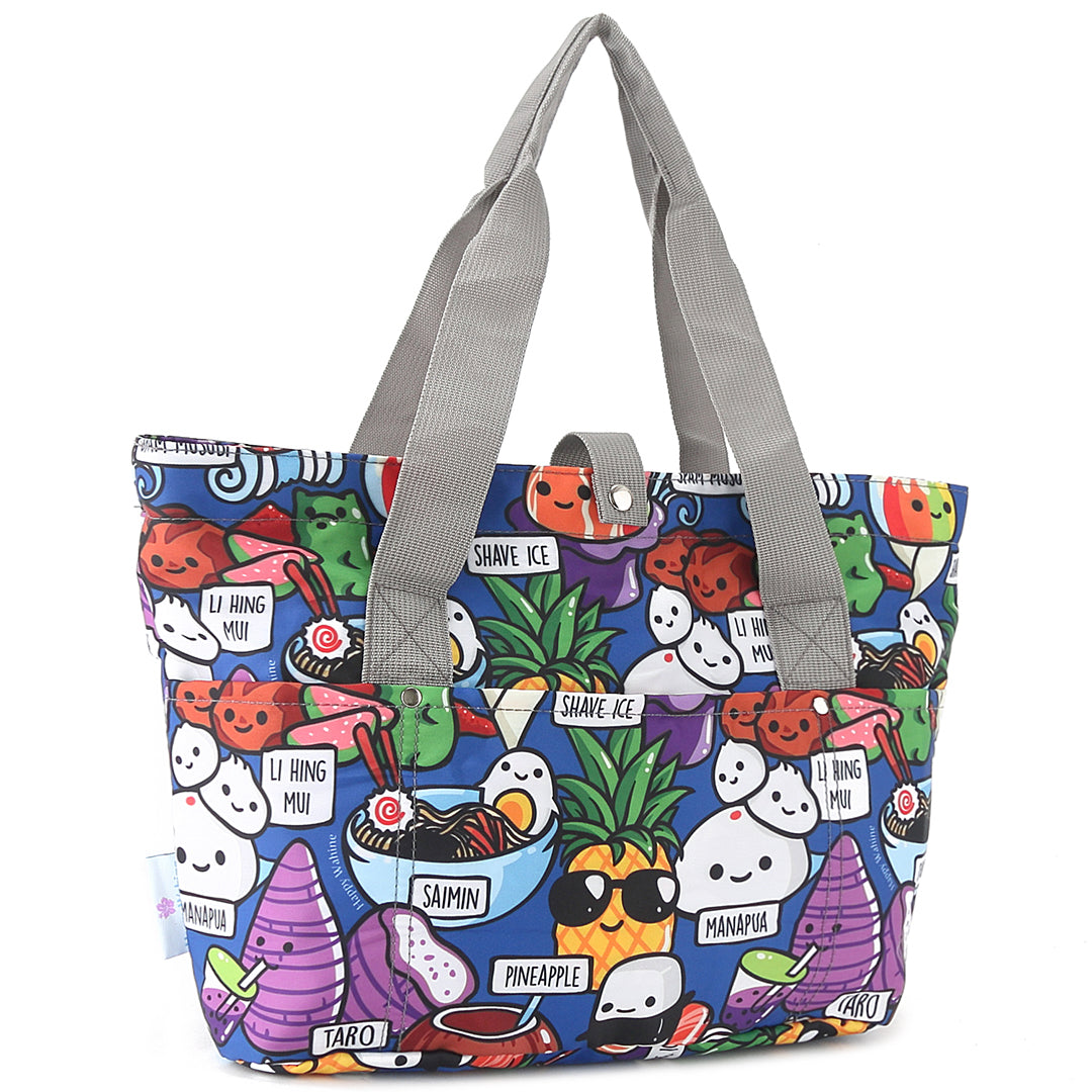Hawaiian Jade Carved Compact Tote Bag - Stylish & Lightweight Beach Tote for Women - Perfect for Travel, Shopping, and Beach Outings