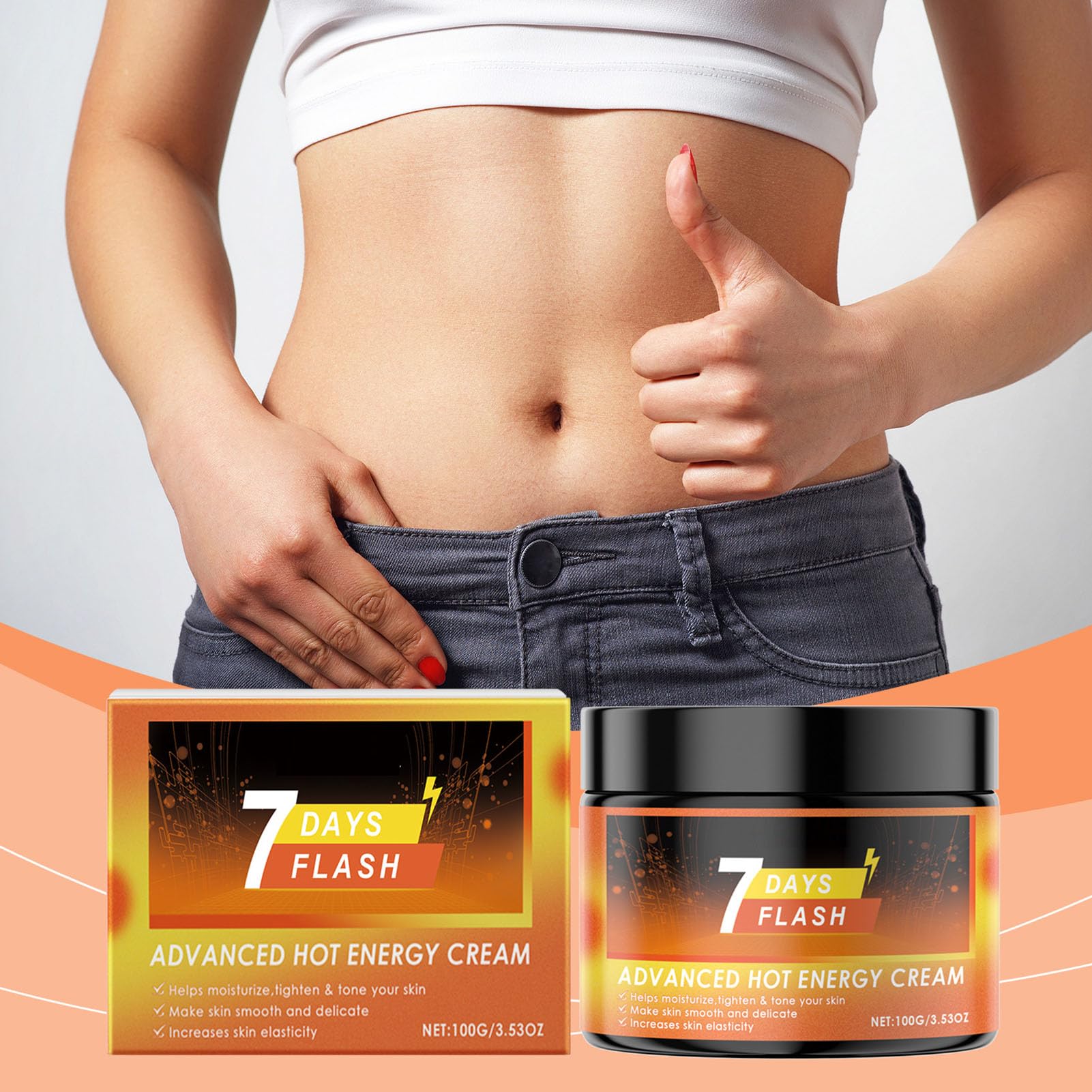 Advanced Hot Sweat Cream - 7 Day Flash Sweat Enhancer for Smooth & Delicate Skin | Body Care Cream for Sauna, Workout & Post-Exercise Recovery