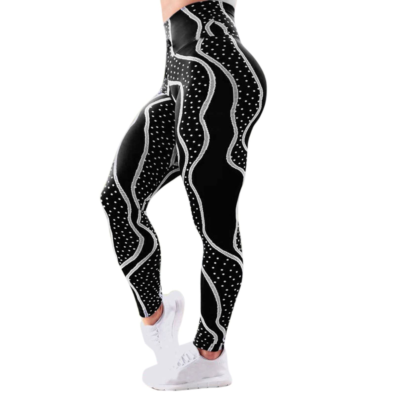 High Waist Gym Leggings for Women - Compression Workout Yoga Pants with Stretchy Comfort - Perfect for Running, Fitness & Lounge Wear
