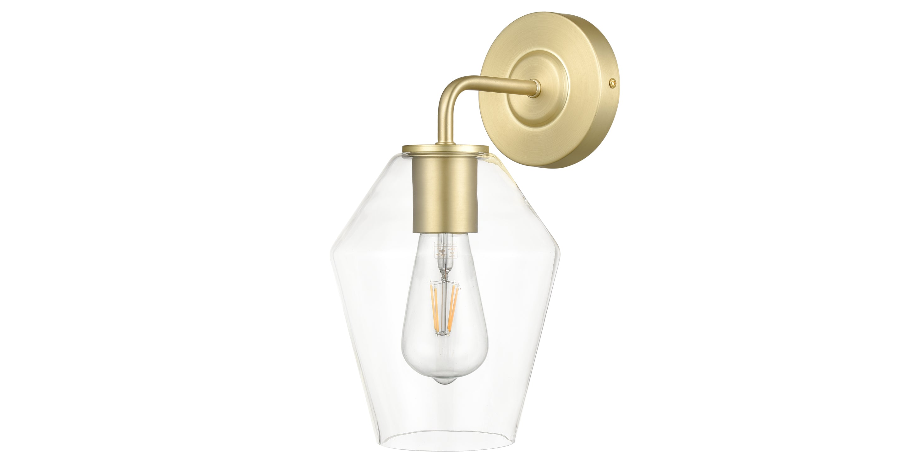 Clare Wall Sconce - Modern LED Wall Light Fixture for Bedroom, Living Room & Hallway | Dimmable Indoor Lighting with Adjustable Arms