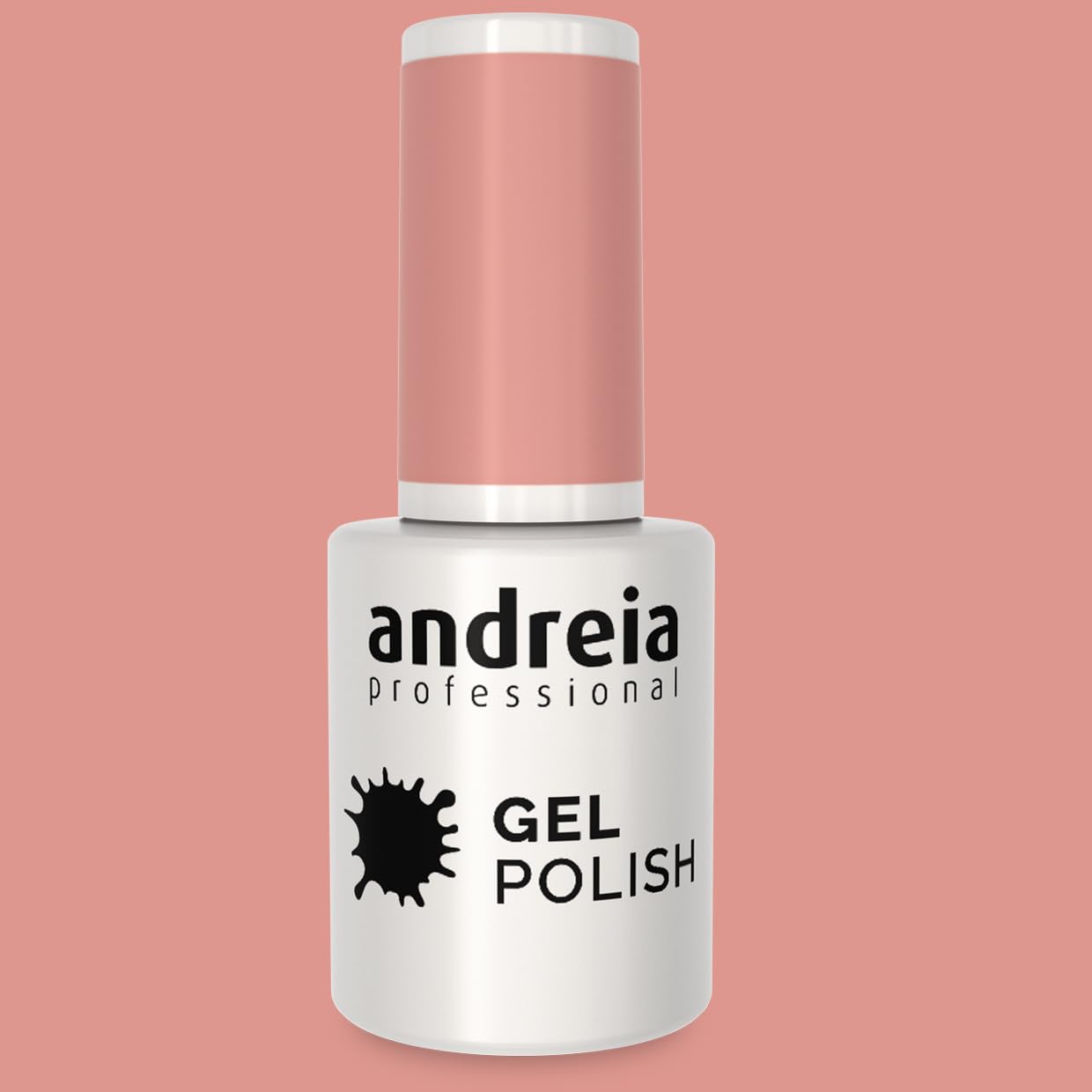 Andreia Semi-Permanent UV LED Gel Nail Polish - Long Lasting 4 Weeks French Manicure with Intense Shine - Color 220 Nude (Soft Pink & Red Shades) - 10.5ml - Perfect for Salon, Home DIY Nail Art & Special Occasions