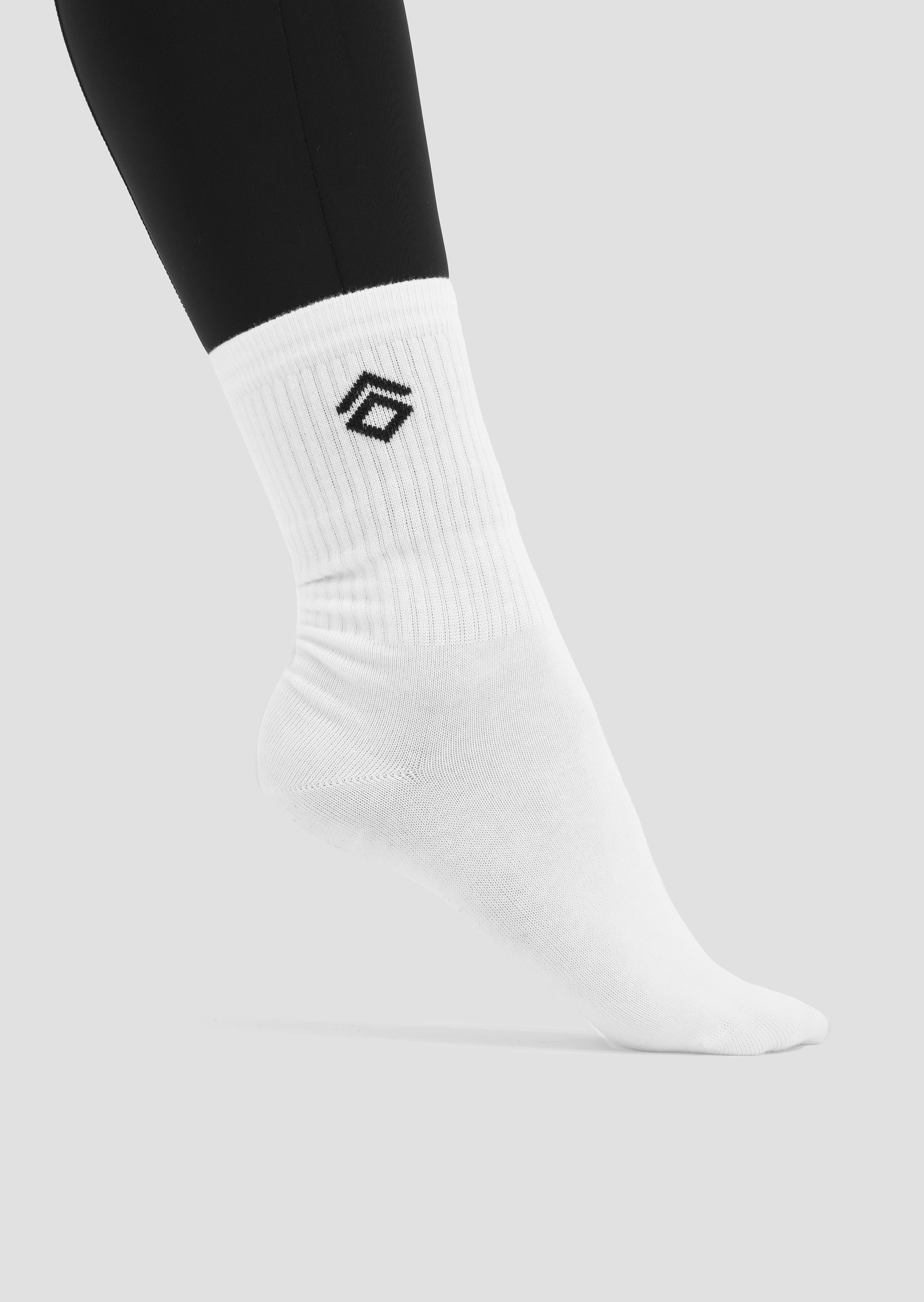 Premium White Sport Socks Twin Pack - Breathable Cushioned Athletic Socks for Men & Women - Perfect for Running, Gym Workouts & Everyday Comfort