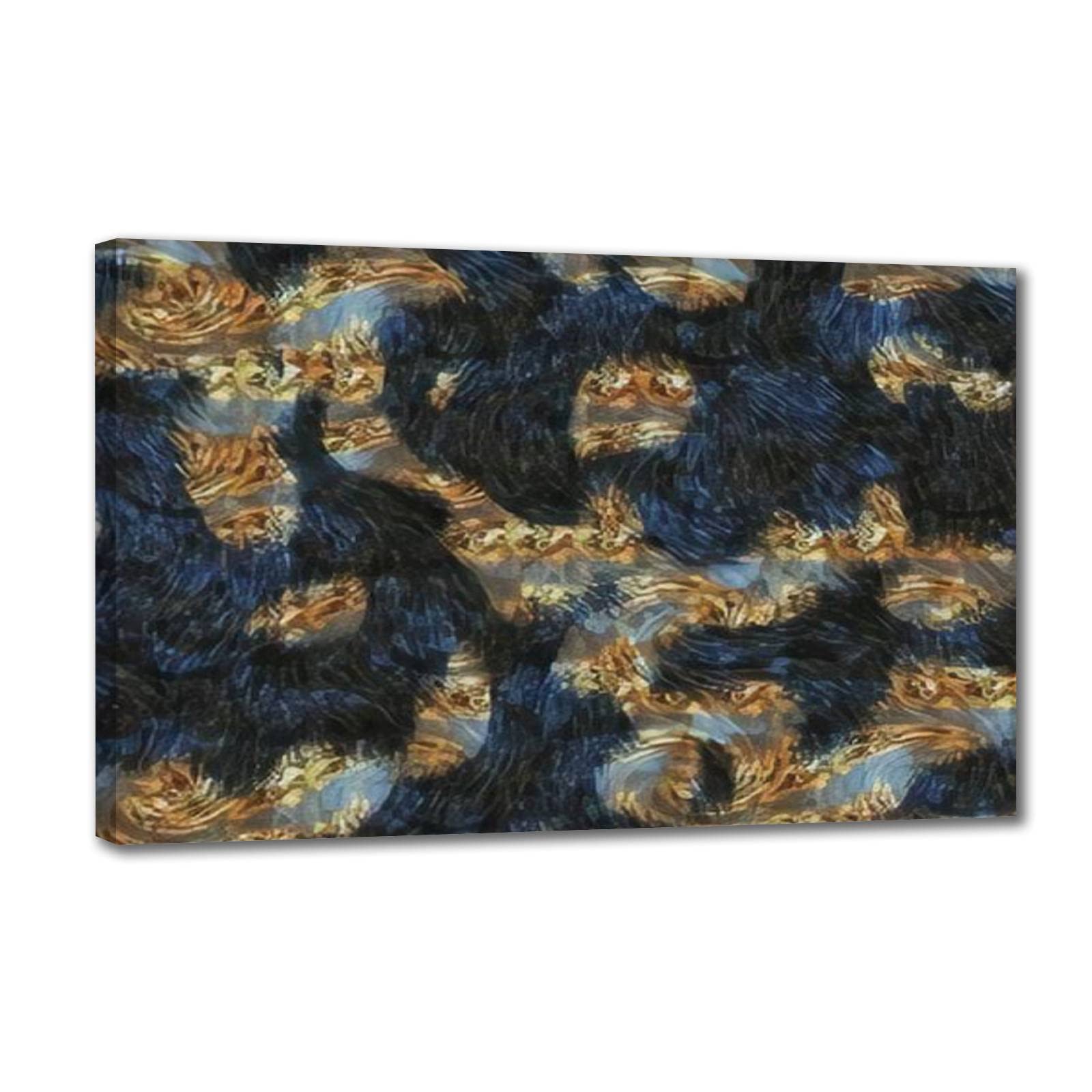 Surreal Abstract Canvas Wall Art - Colorful Modern Fractal Painting for Living Room & Bedroom Decor - 20x32 Inch Dreamy Imaginary Poster - Relaxing Office & Meditation Space Wall Decor