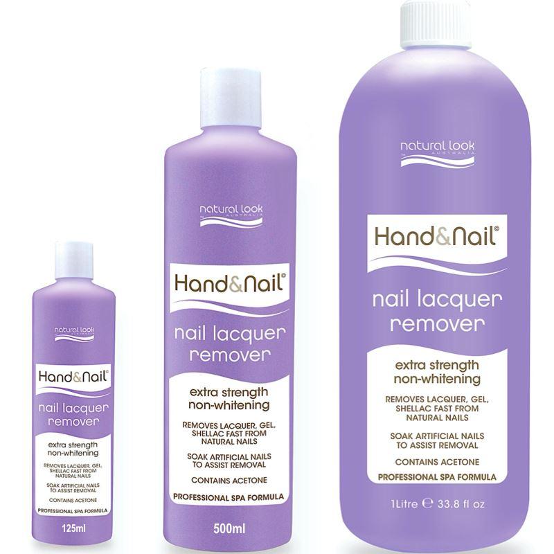 Acetone Nail Polish Remover for Natural Look - Fast & Gentle Nail Lacquer Remover for Home & Salon Use