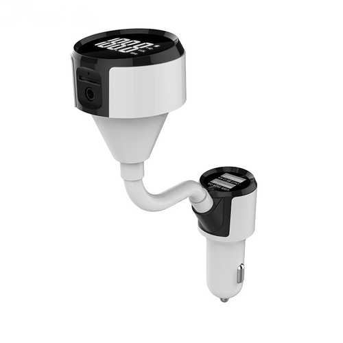 Fast 3.4A Dual USB Bluetooth Car Charger with 1.4