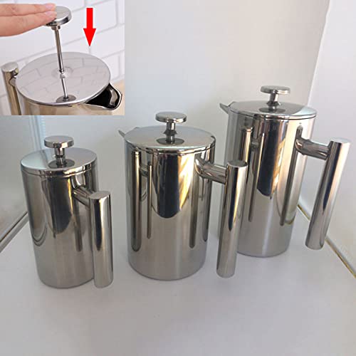 DOITOOL Stainless Steel Cold Brew Coffee Maker & Espresso Machine - Manual Pour Over Coffee Pot, Double Wall Insulated Mug - Perfect for Home, Office & Outdoor Use