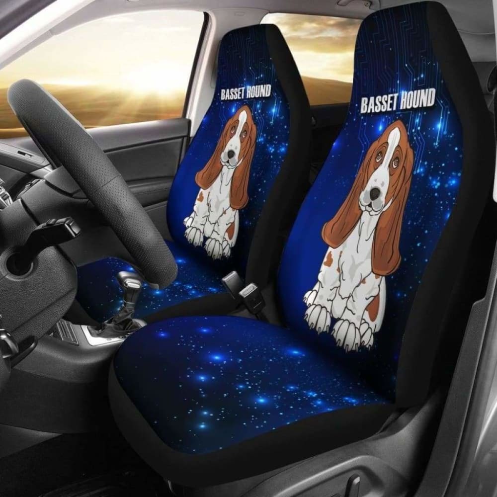 Basset Hound Dog Car Seat Cover - Waterproof & Nonslip Pet Seat Protector for Cars, Trucks & SUVs - Perfect for Travel, Daily Commute & Outdoor Adventures