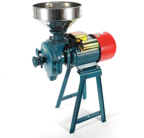 220V Electric Grain Grinder Mill Machine for Coffee, Corn, Rice & Flour - Commercial & Home Use for Baking, Brewing & Food Preparation