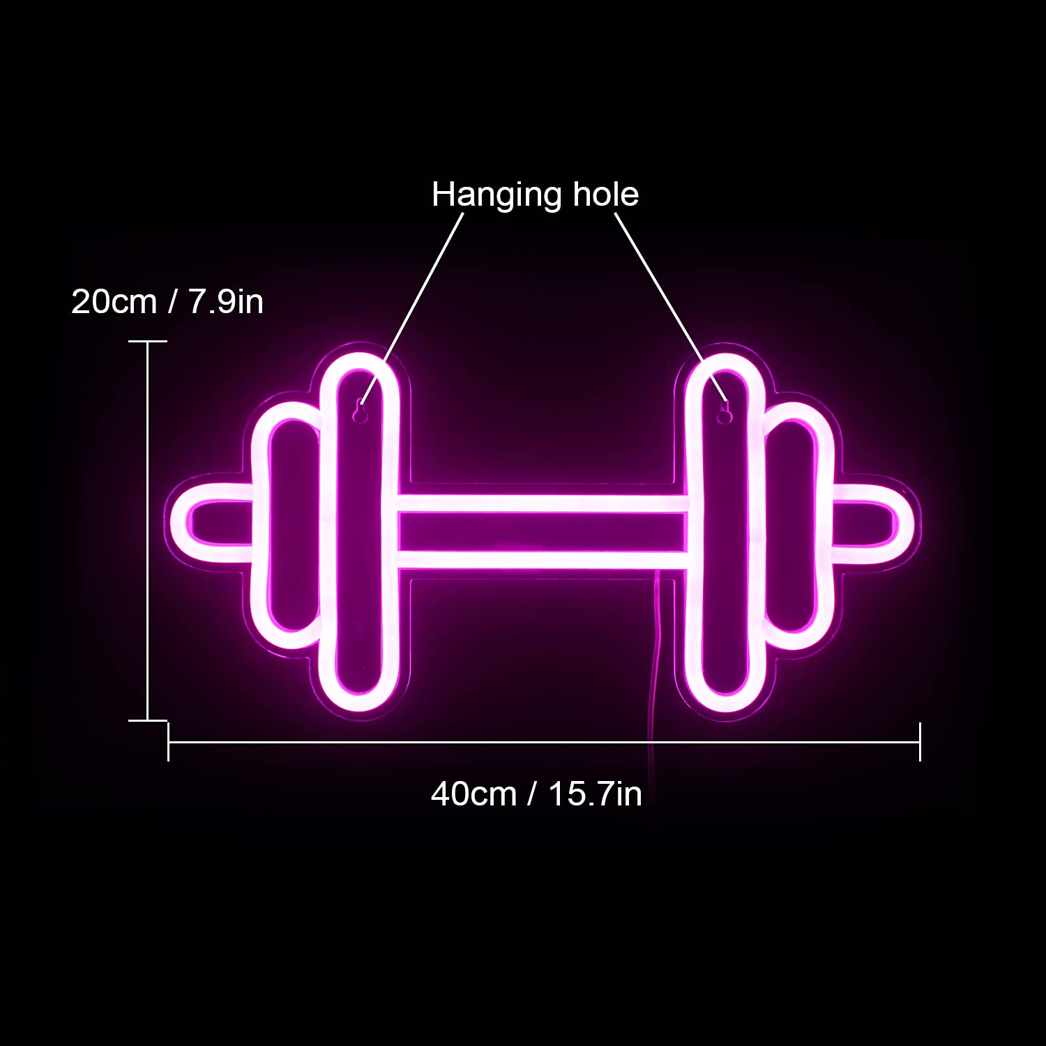 LED Neon Sign Wall Light - USB Powered Moon Neon Sign for Indoor & Outdoor Decor - Perfect for Wedding, Birthday Party, Bedroom & Home Decoration