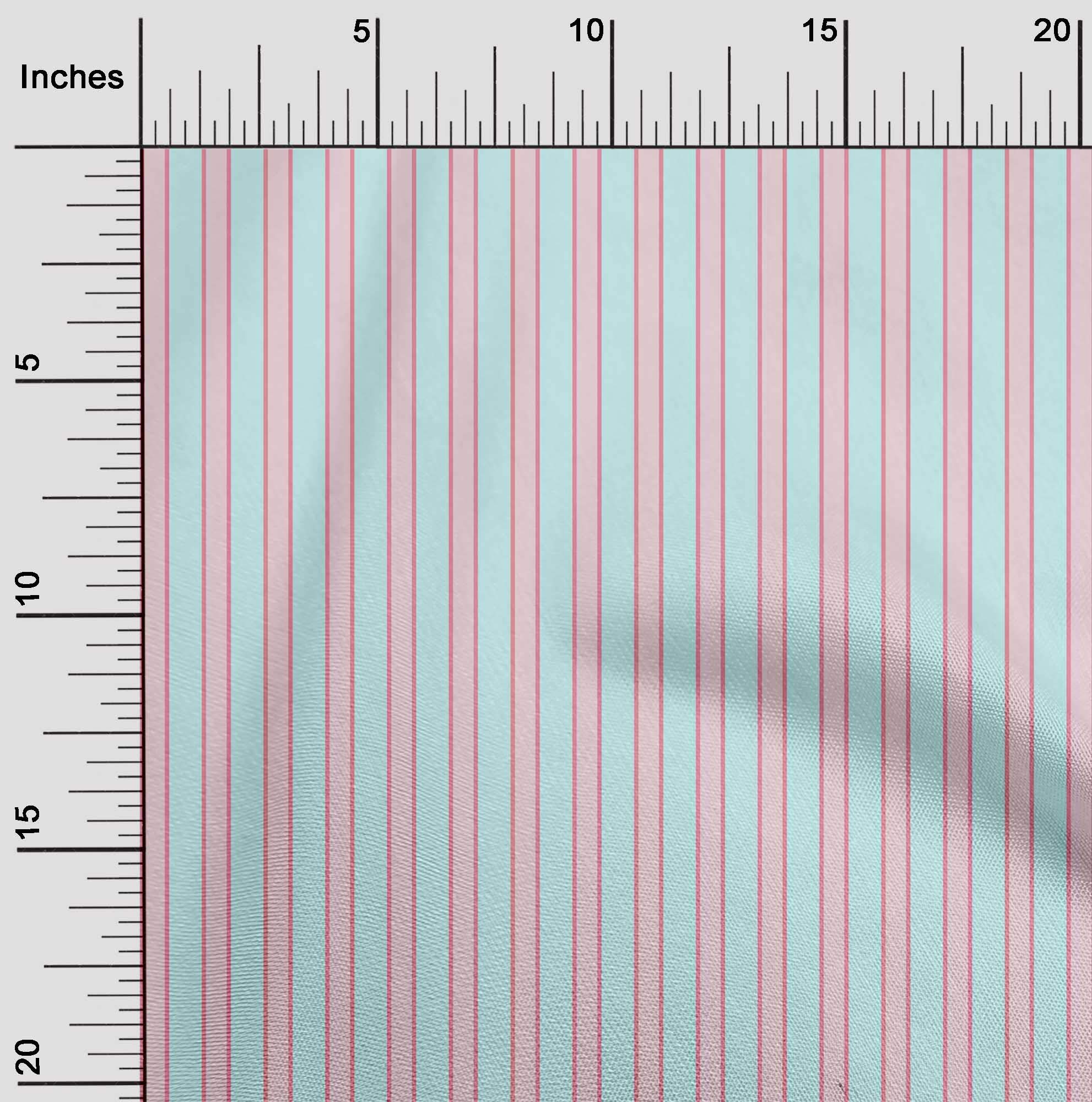 oneOone Organic Cotton Voile Fabric - Shadow Stripe Printed Craft Fabric, 42 Inch Wide - Perfect for DIY Sewing, Quilting, and Home Decor Projects