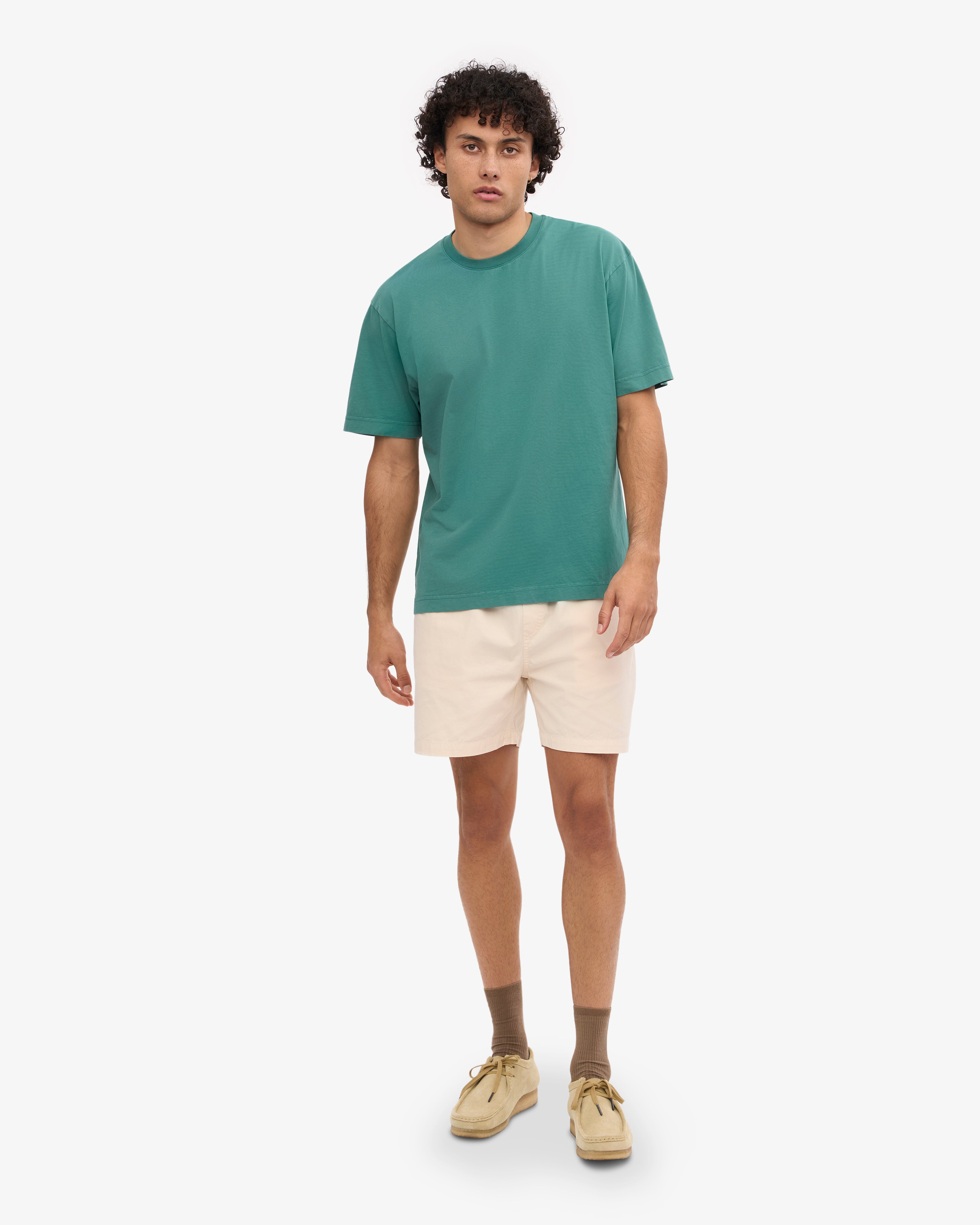Oversized Organic Cotton T-Shirt for Women - Soft & Comfortable Pine Green Tee - Perfect for Casual Wear, Loungewear & Everyday Outfits