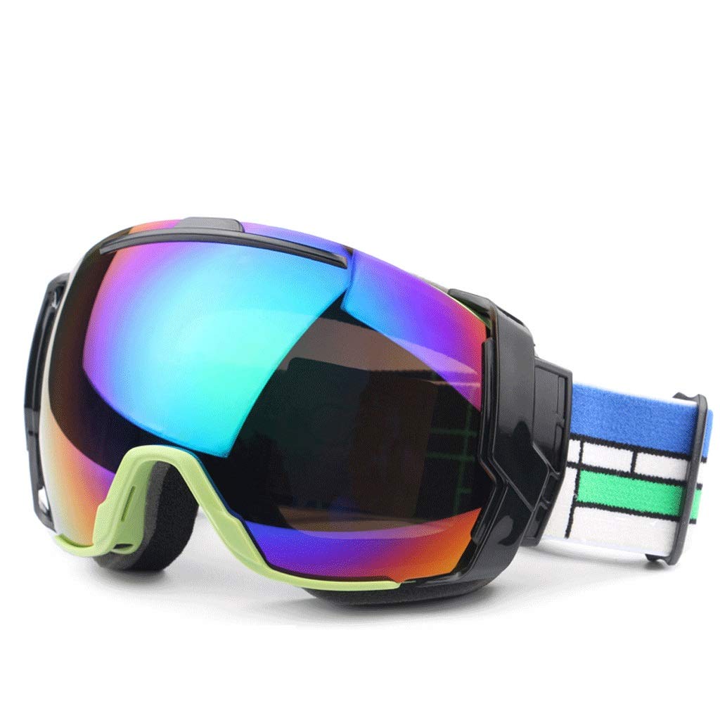 Anti-Fog Ski Goggles for Men & Women - UV400 Protection Snowboard Goggles with Double Lens for Winter Sports - Perfect for Skiing, Snowboarding & Outdoor Winter Activities (Color: Black)