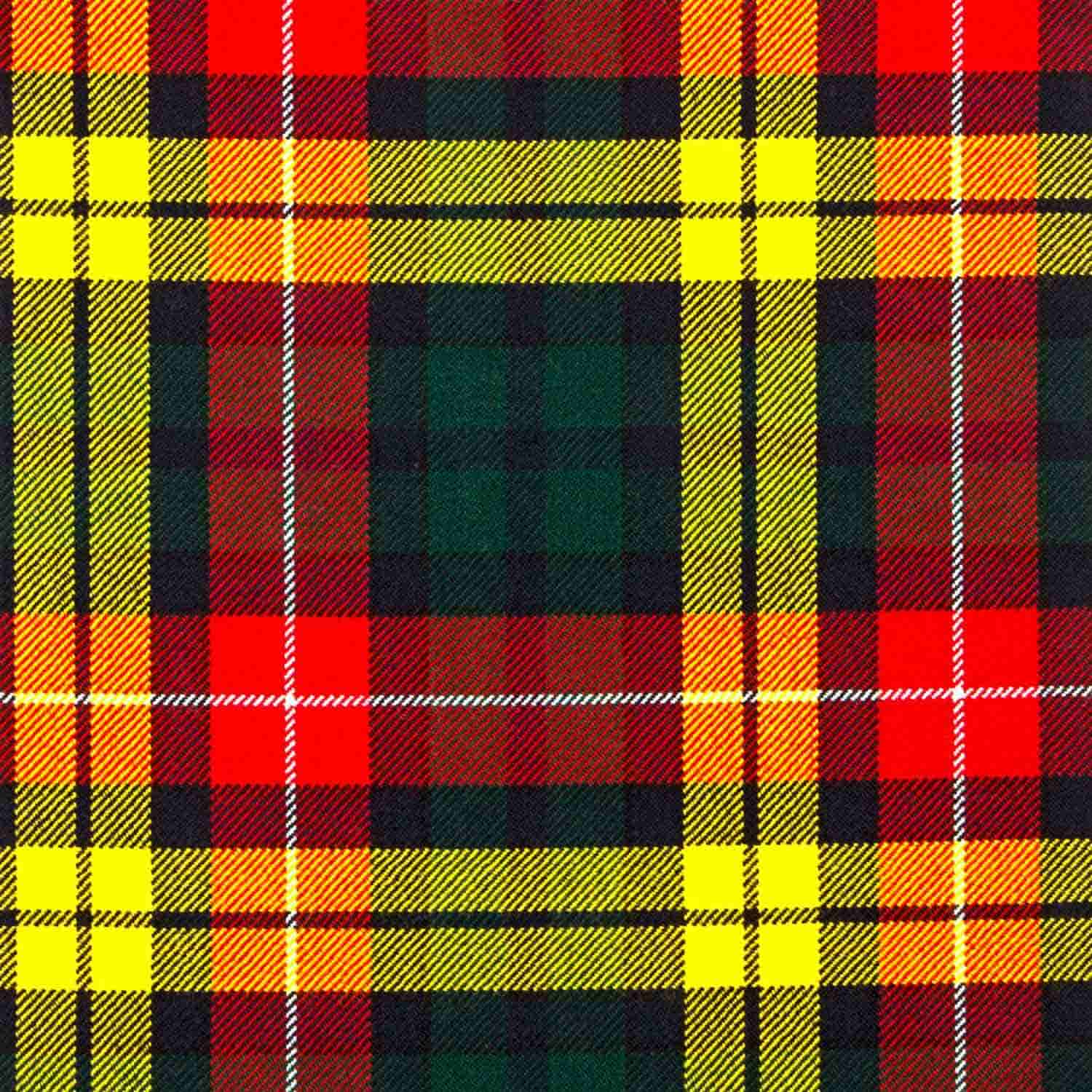 Buchanan Tartan Lightweight 13Oz Wool Scarf - Classic Scottish Plaid Wrap for Men & Women - Perfect for Winter, Fall, and Outdoor Activities