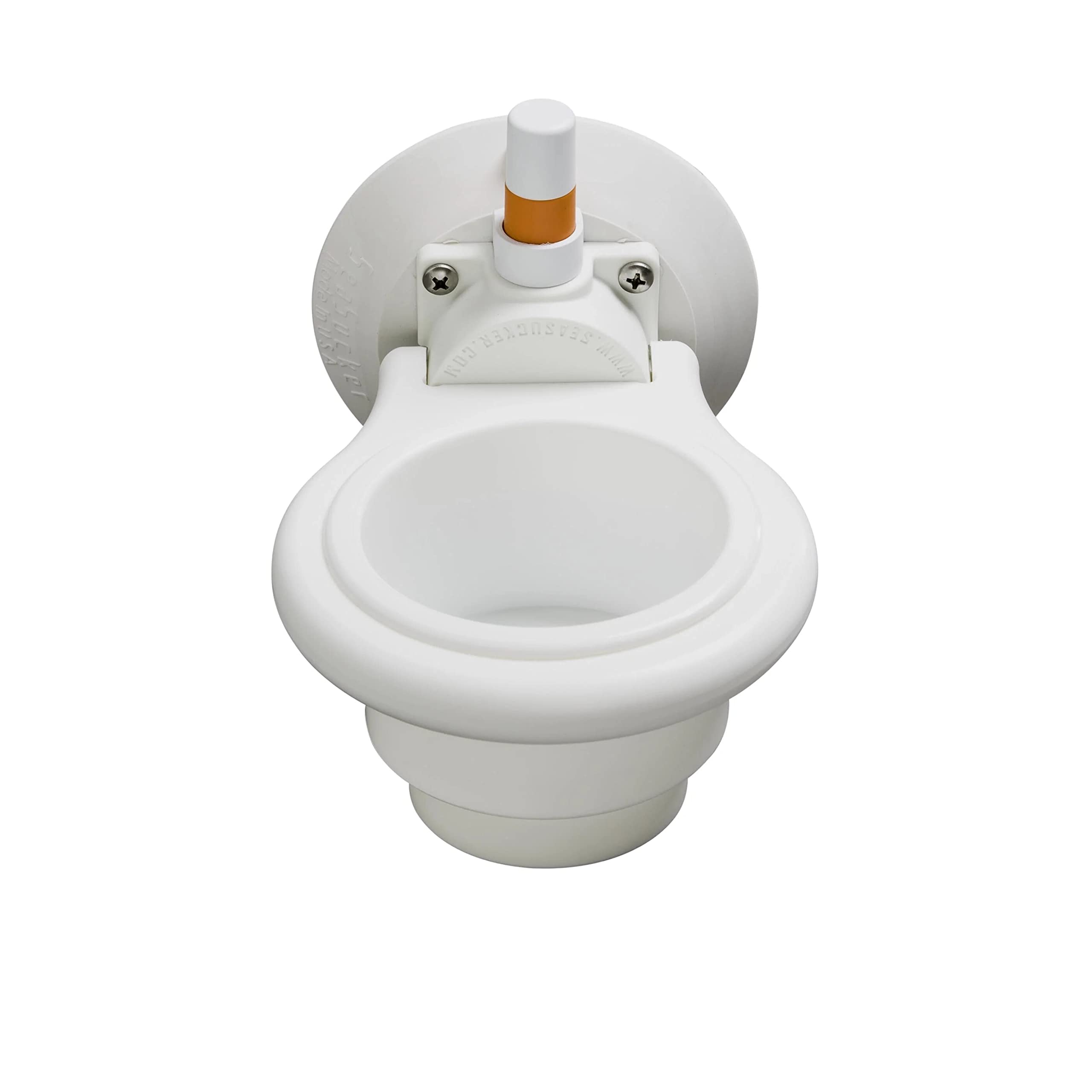 SeaSucker 1-Cup Vertical Bike Cup Holder - White | Universal Bike Accessory for Water Bottles & Drinks | Perfect for Cycling, Commuting & Outdoor Adventures