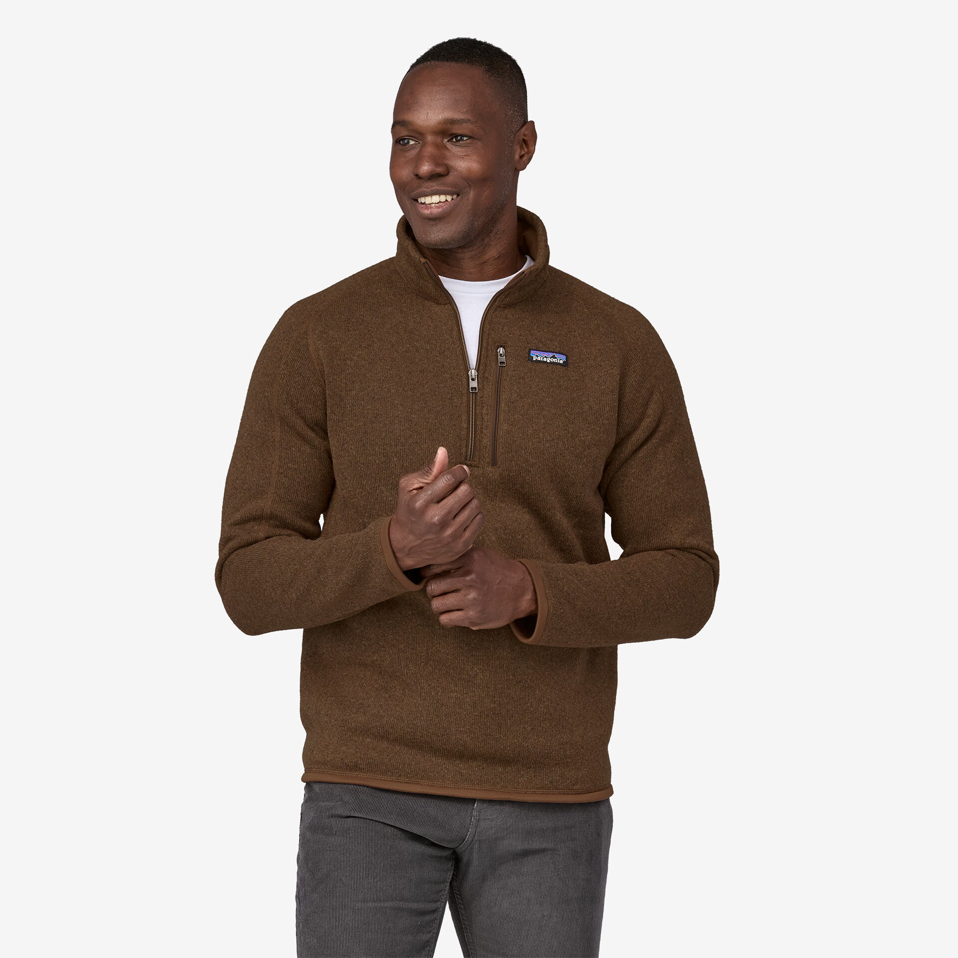 Men's Better Sweater® 1/4 Zip Fleece Jacket - Lightweight Warm Pullover for Hiking & Outdoor Activities (Style 25523)
