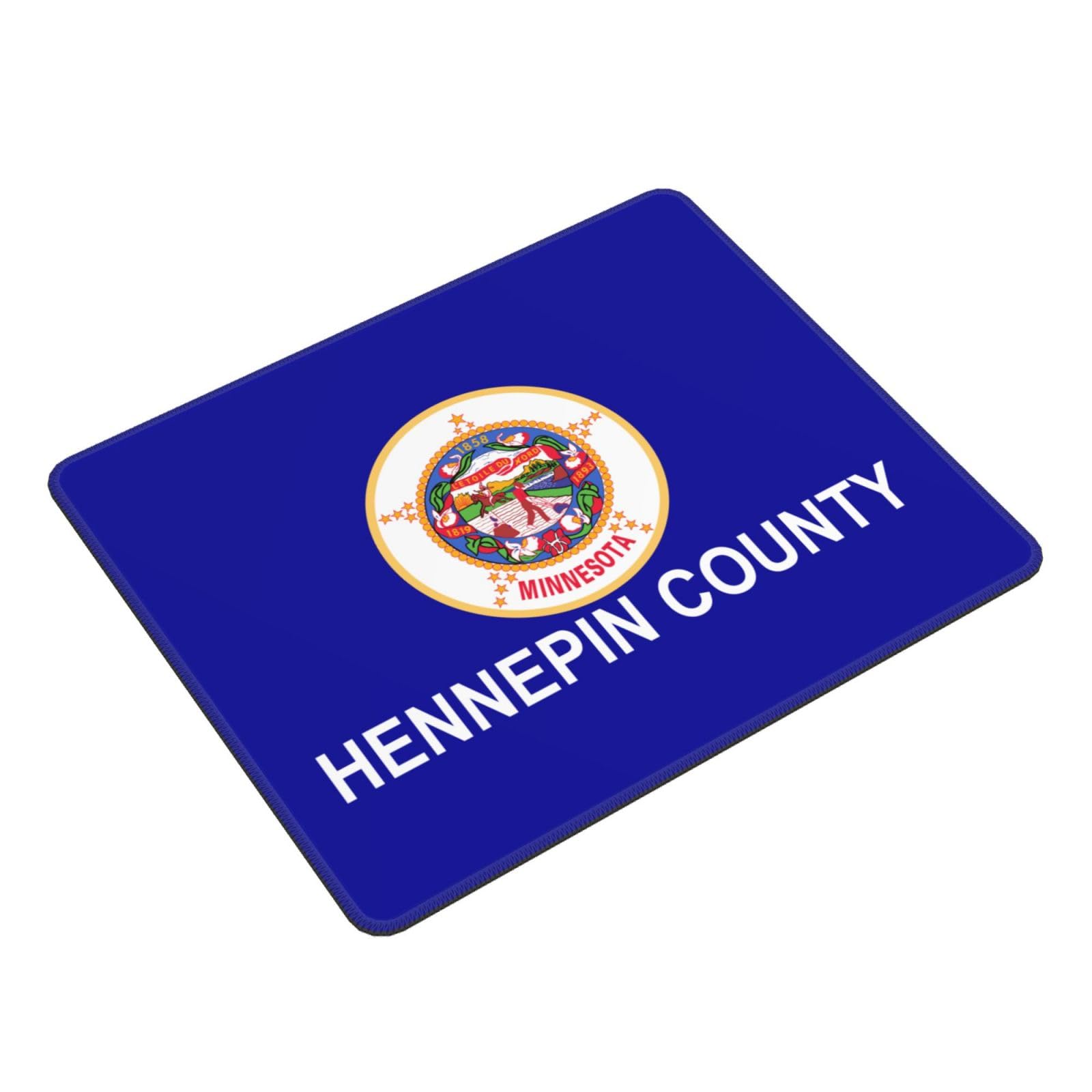 Hennepin County Minnesota Flag Mouse Pad - 10x12 Inch Waterproof Non-Slip Rubber Mousepad for Office, Laptop & Gaming | Perfect for Home, Work & School Desks